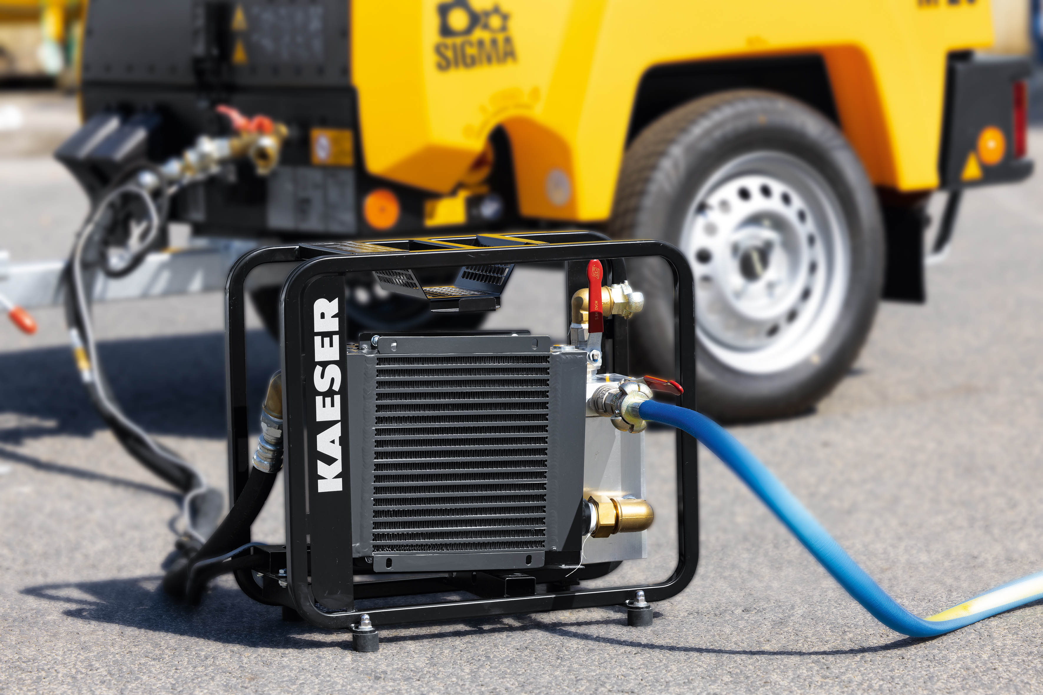 The M20 is capable of delivering cool, condensate-free compressed air thanks to the optional aftercooler.