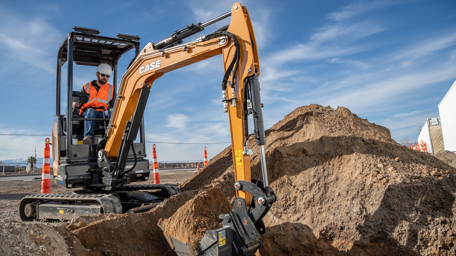 CASE CX25EV Electric Mini Excavator