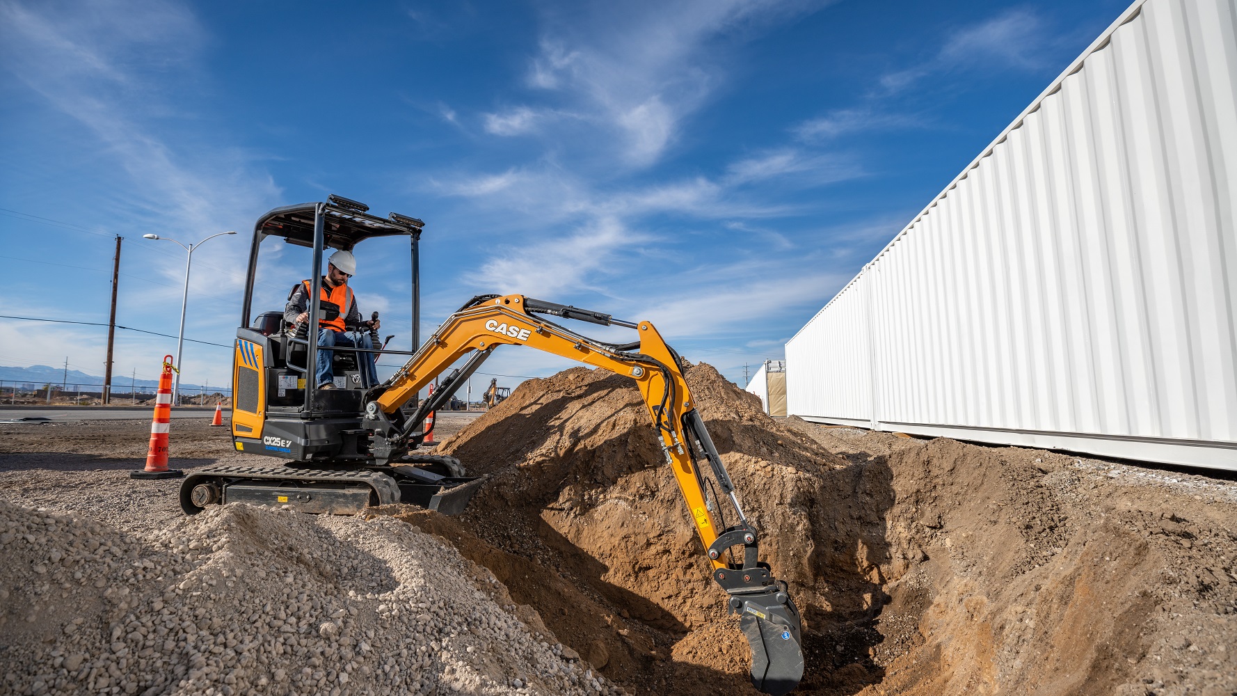 CASE CX25EV Electric Mini Excavator