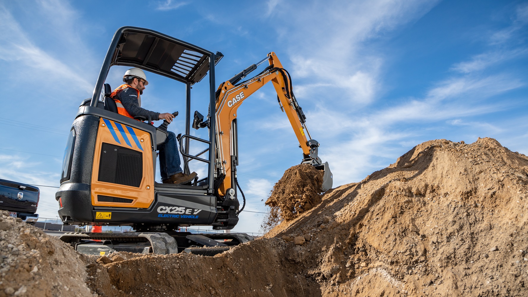CASE CX25EV Electric Mini Excavator