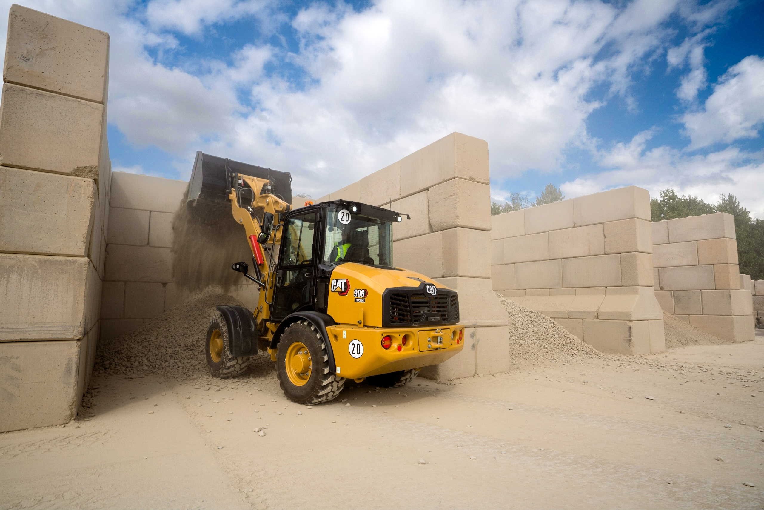Caterpillar announces four battery electric machine prototypes will be on display at bauma 2022, including the 906 Compact Wheel Loader.