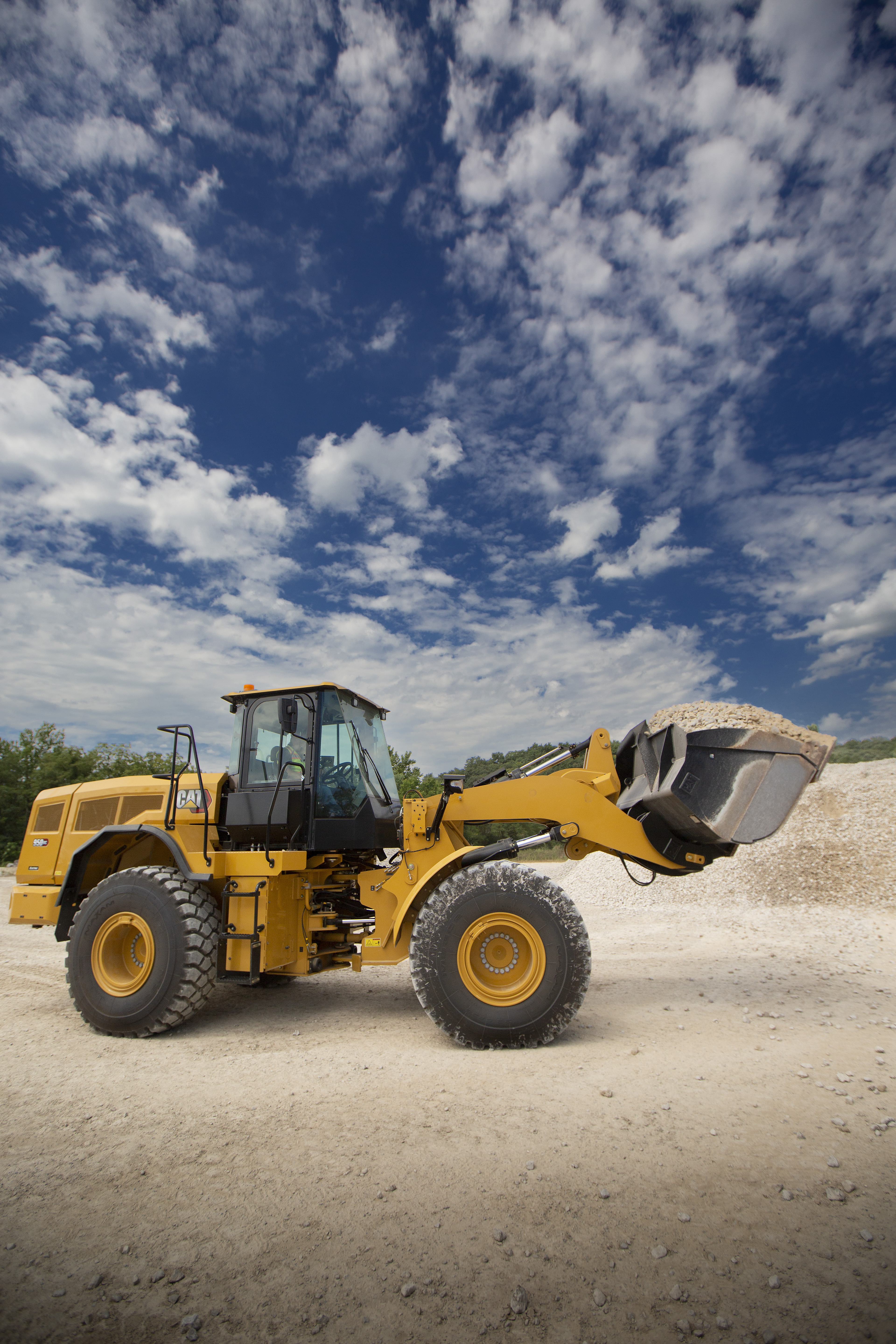 Caterpillar announces four battery electric machine prototypes will be on display at bauma 2022, including the 950 GC Medium Wheel Loader.