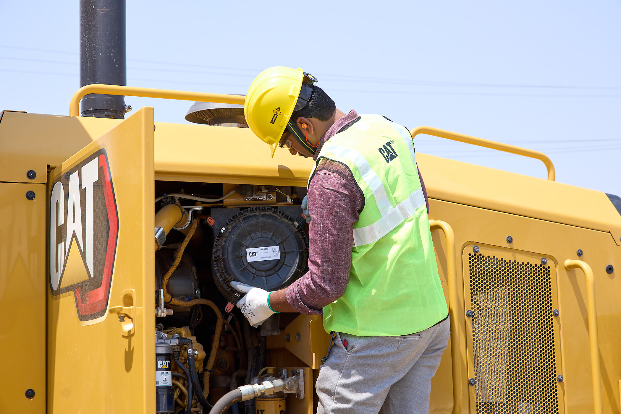 Cat® 120 GC Motor Grader <br> Image source: Caterpillar UK Ltd.
