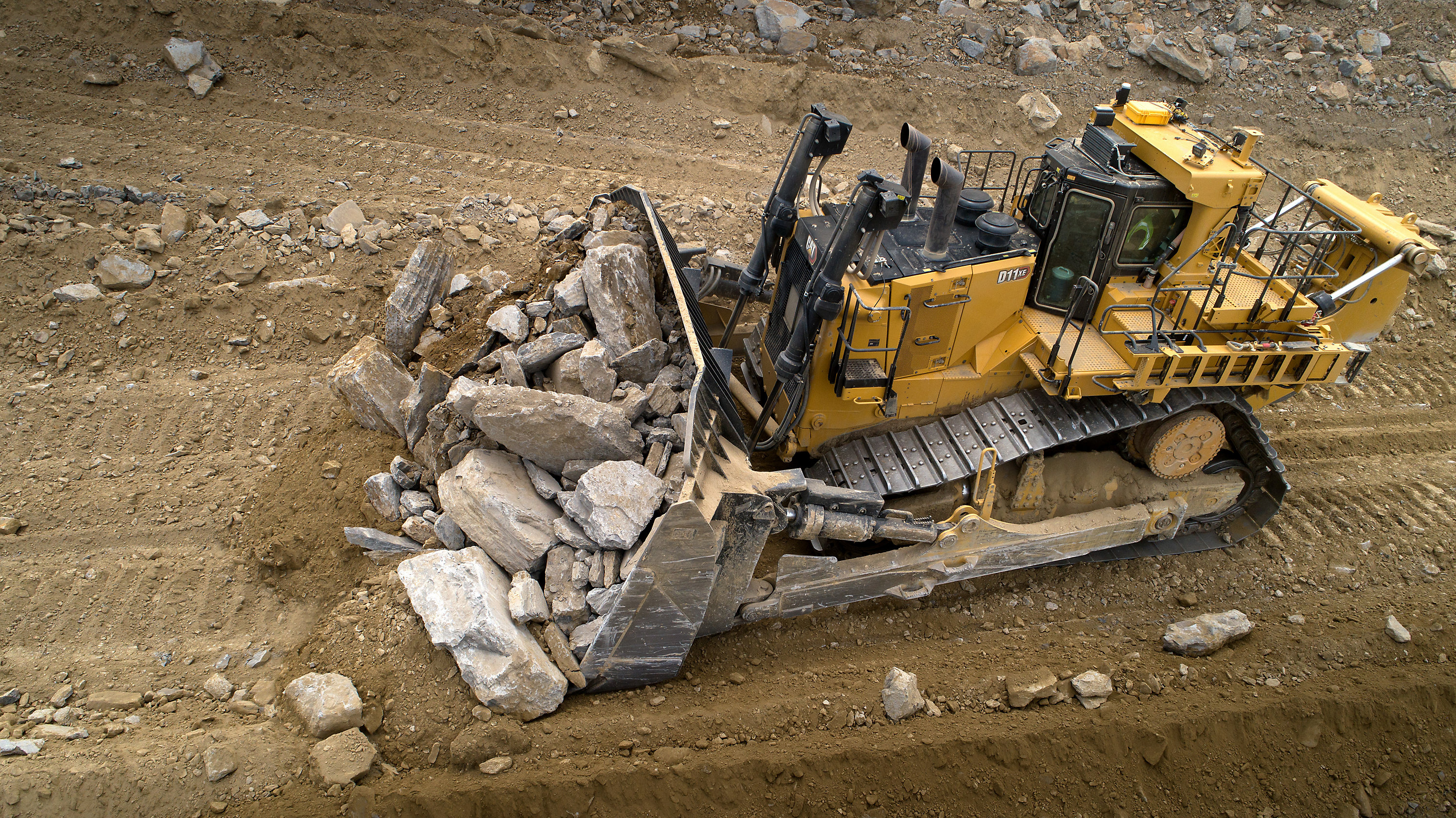 Cat D11 XE Dozer <br> Image source: Caterpillar UK Ltd.