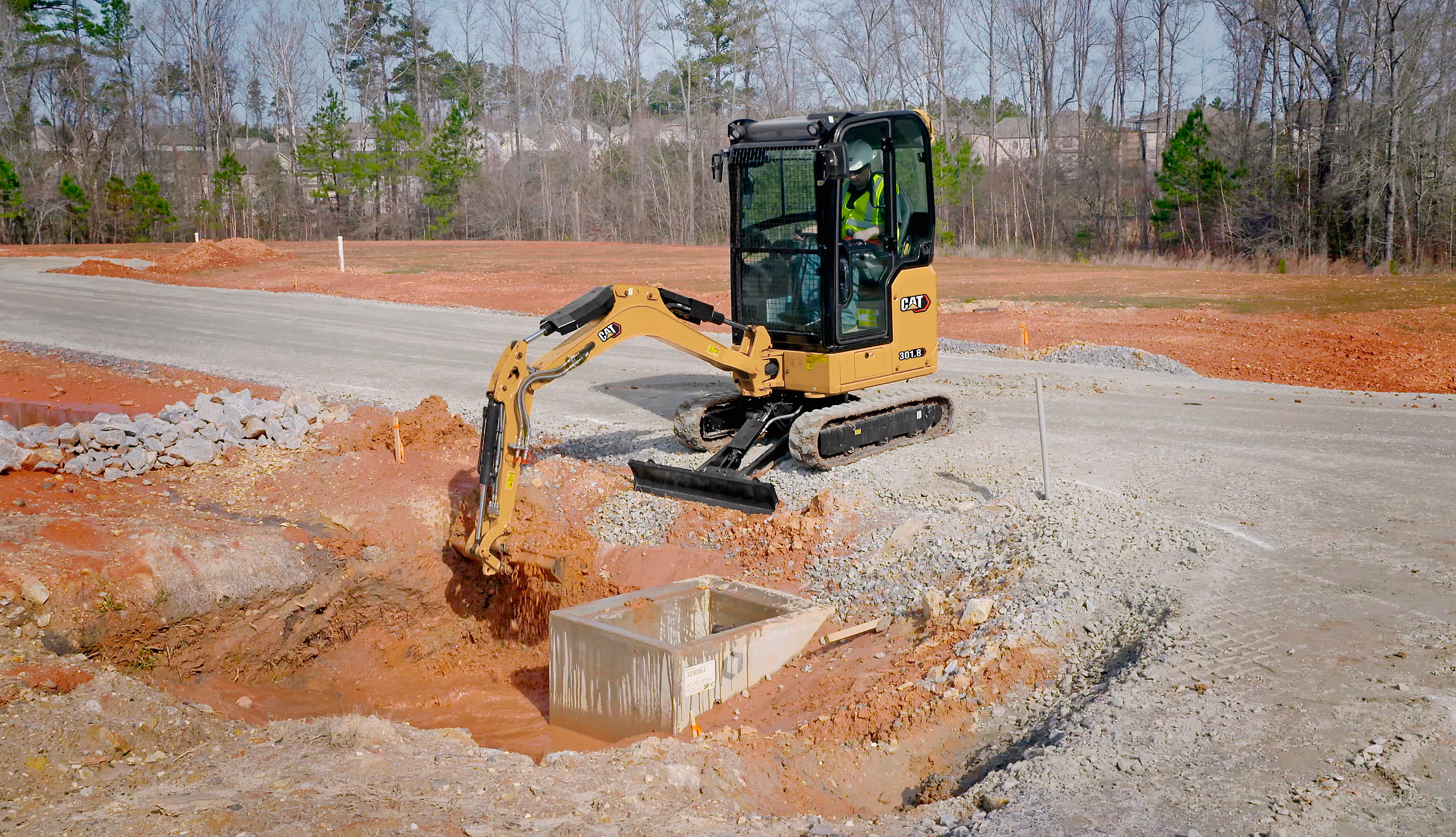The Cat 301.8 Mini Excavator