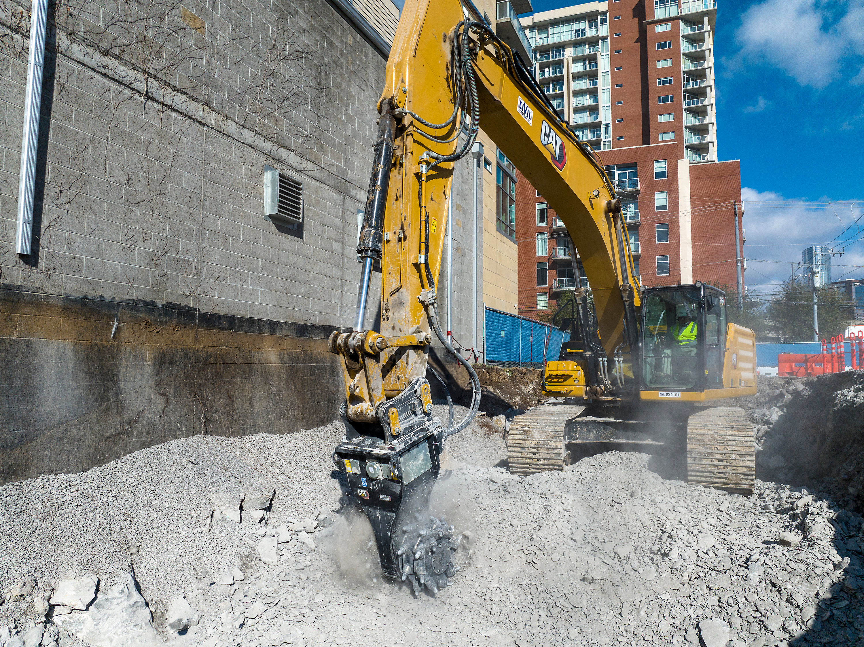 New Cat® Rotary Cutters Offer Precise, Controlled Breaking for Trenching, Tunneling and Demolition Applications