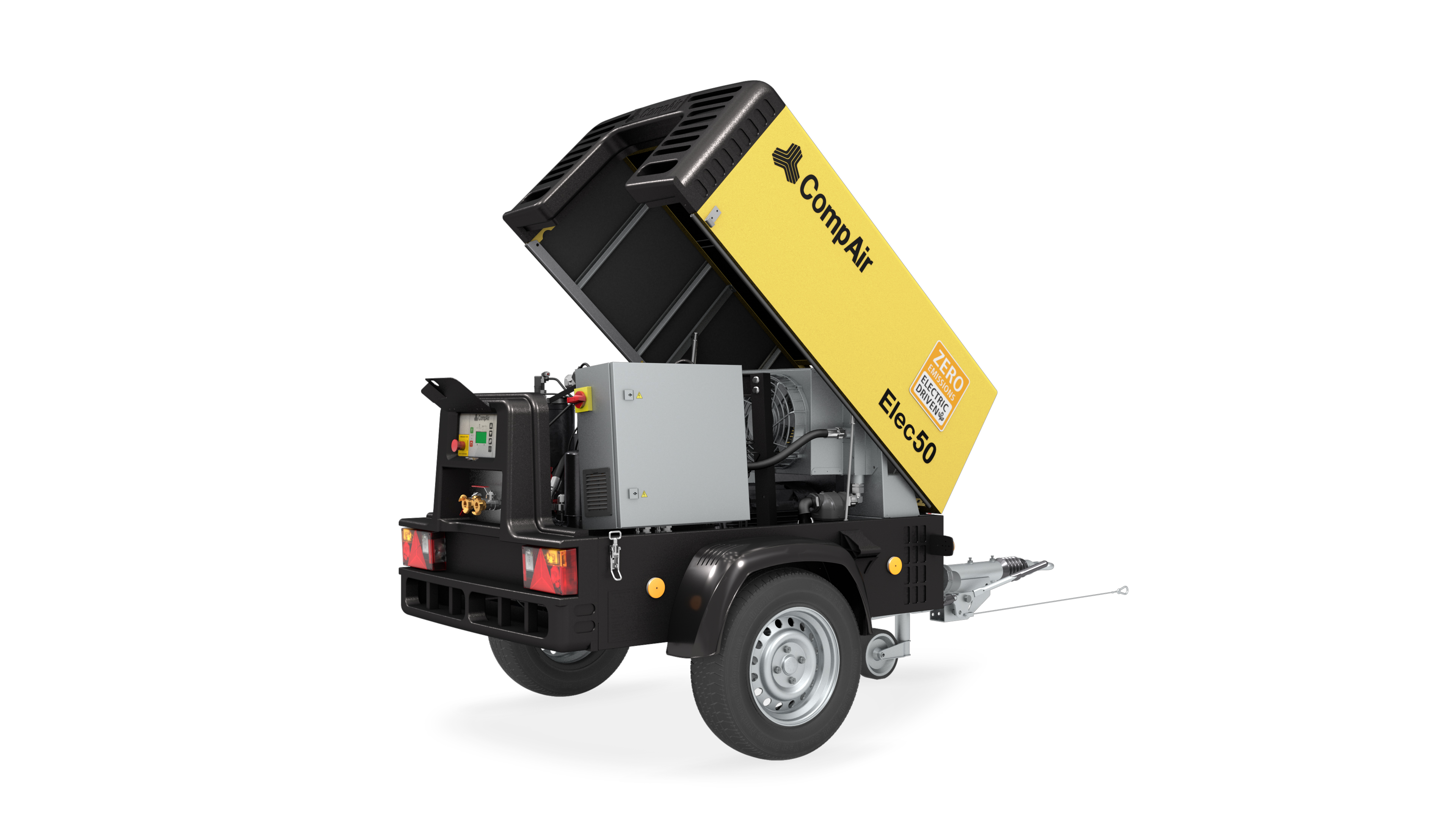 The Elec50 is based on the well-known C50 vehicle compressor from CompAir.