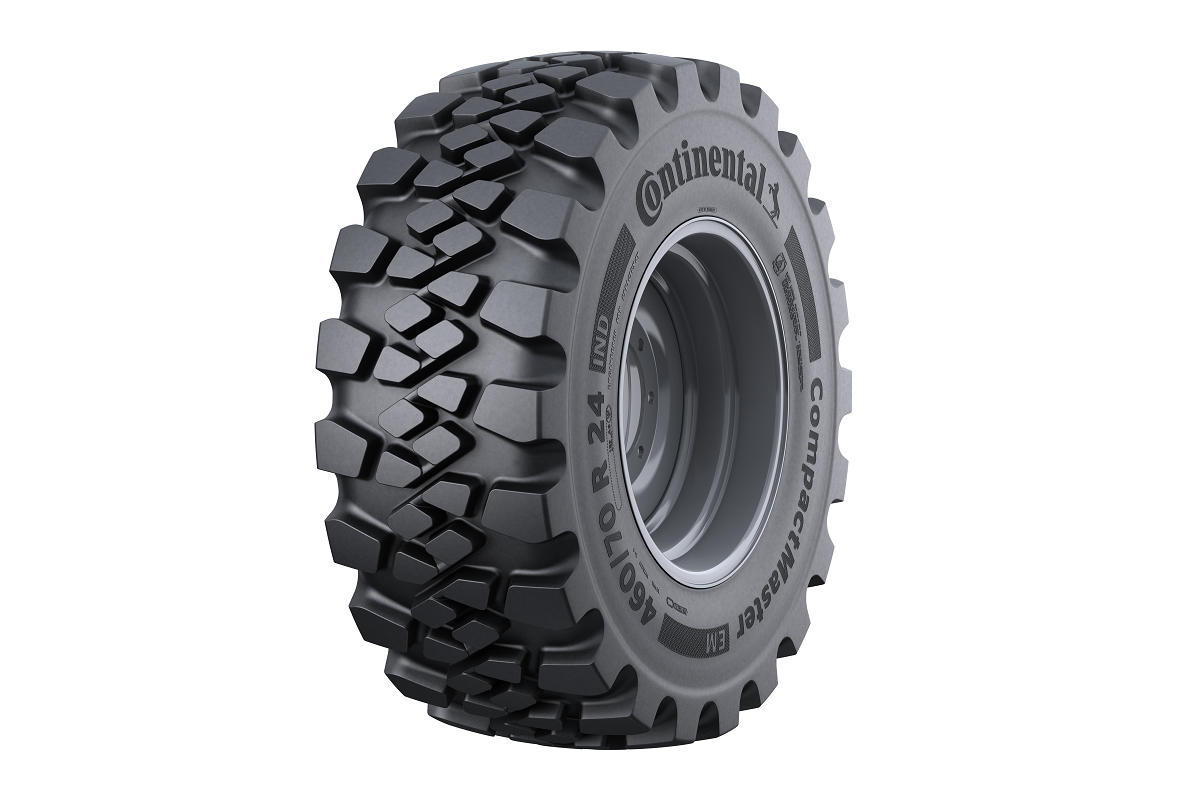 Continental CompactMaster EM: New loader tyre launched for the construction industry.
