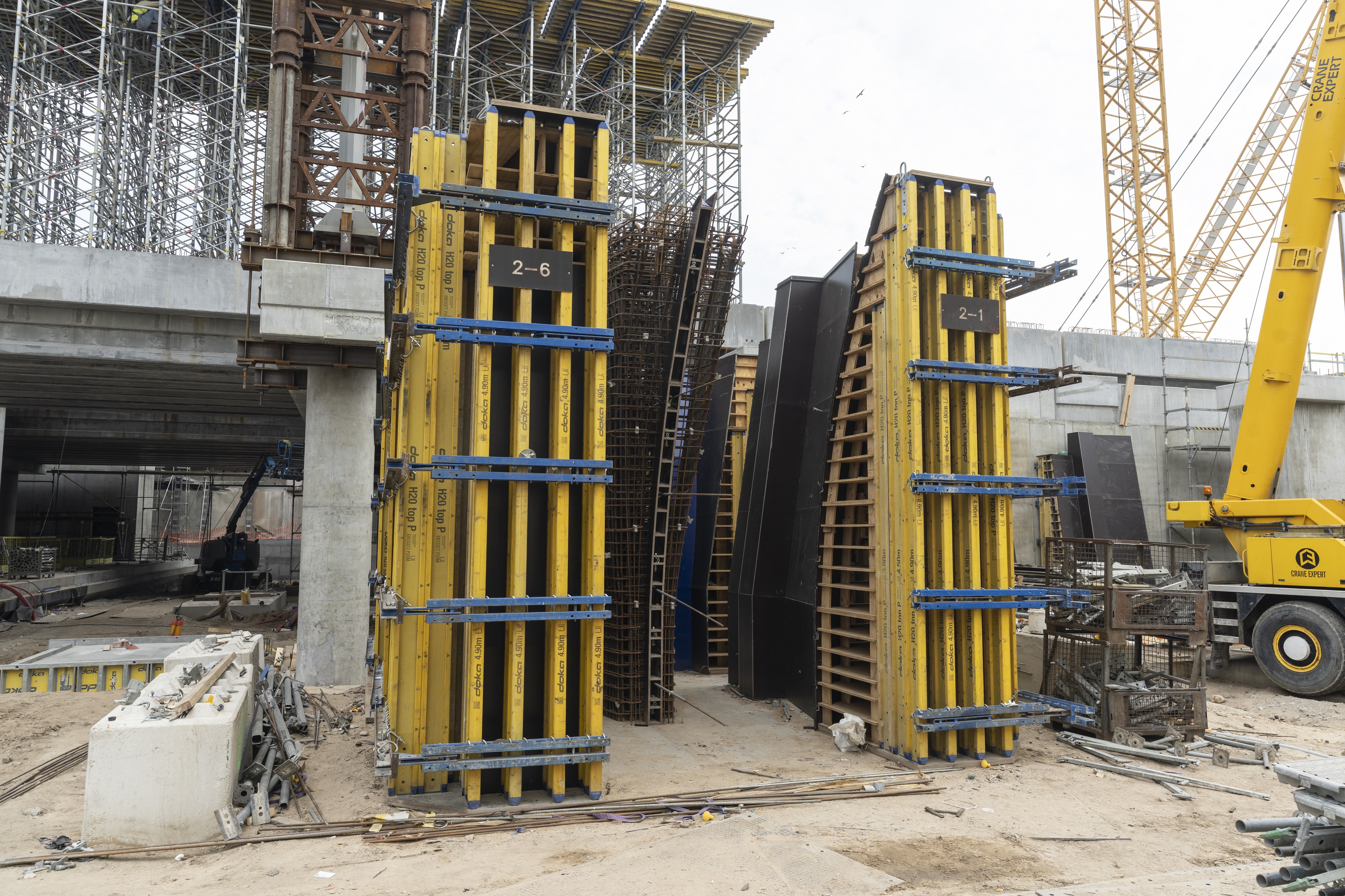The usage of pre-assembled, customized formwork was one of the success factors of the project.