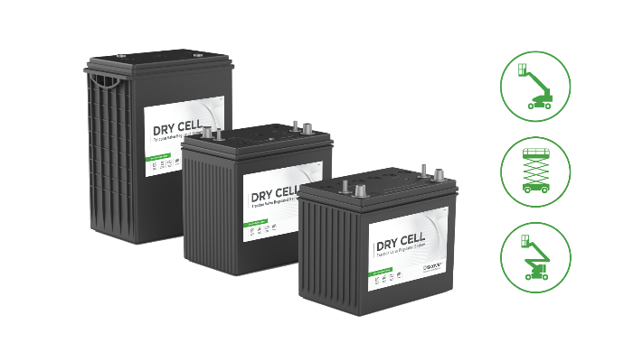 Discover Battery has introduced a range of DRY CELL batteries designed specifically for the powered access industry 