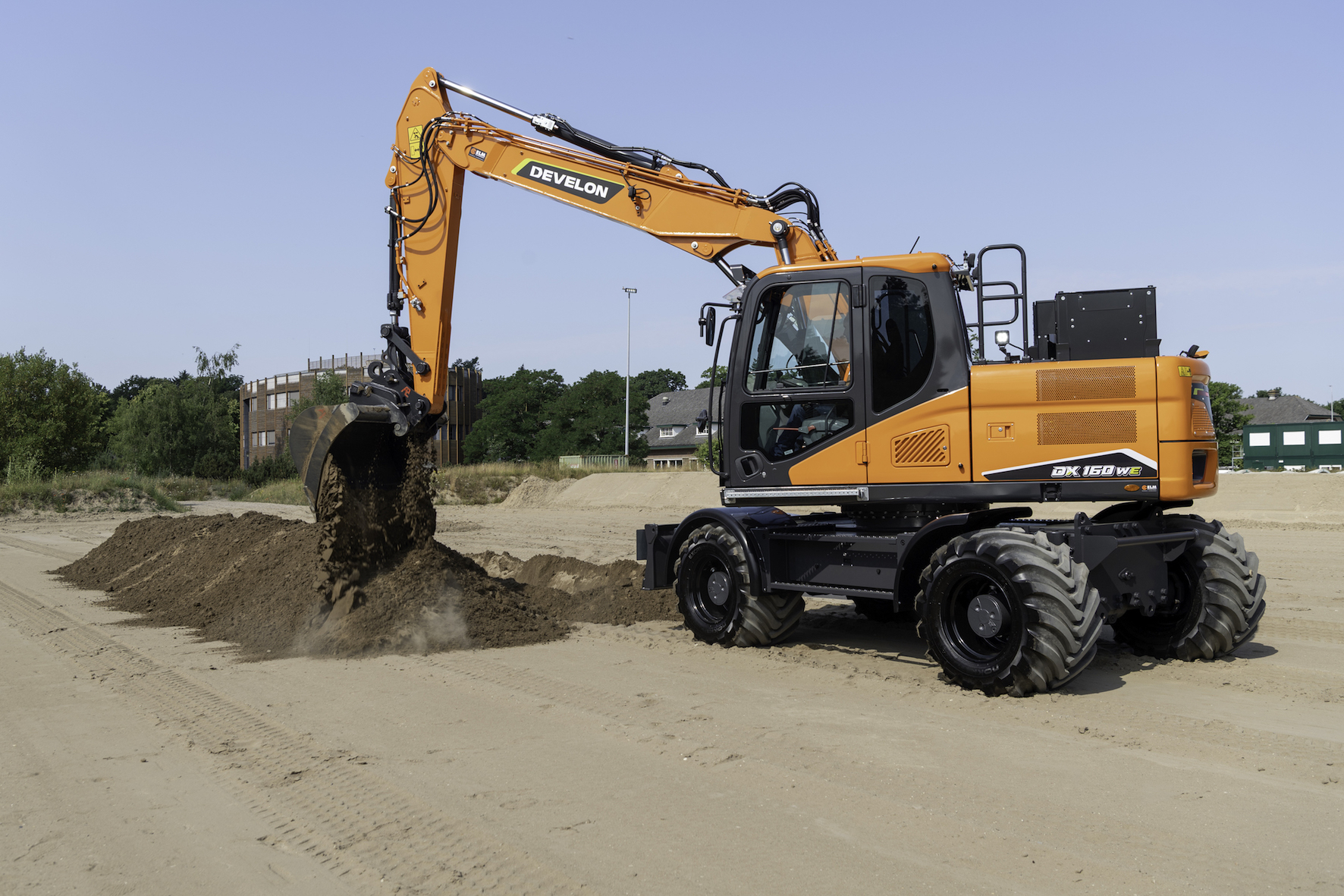 DEVELON DX160WE electric wheeled excavator