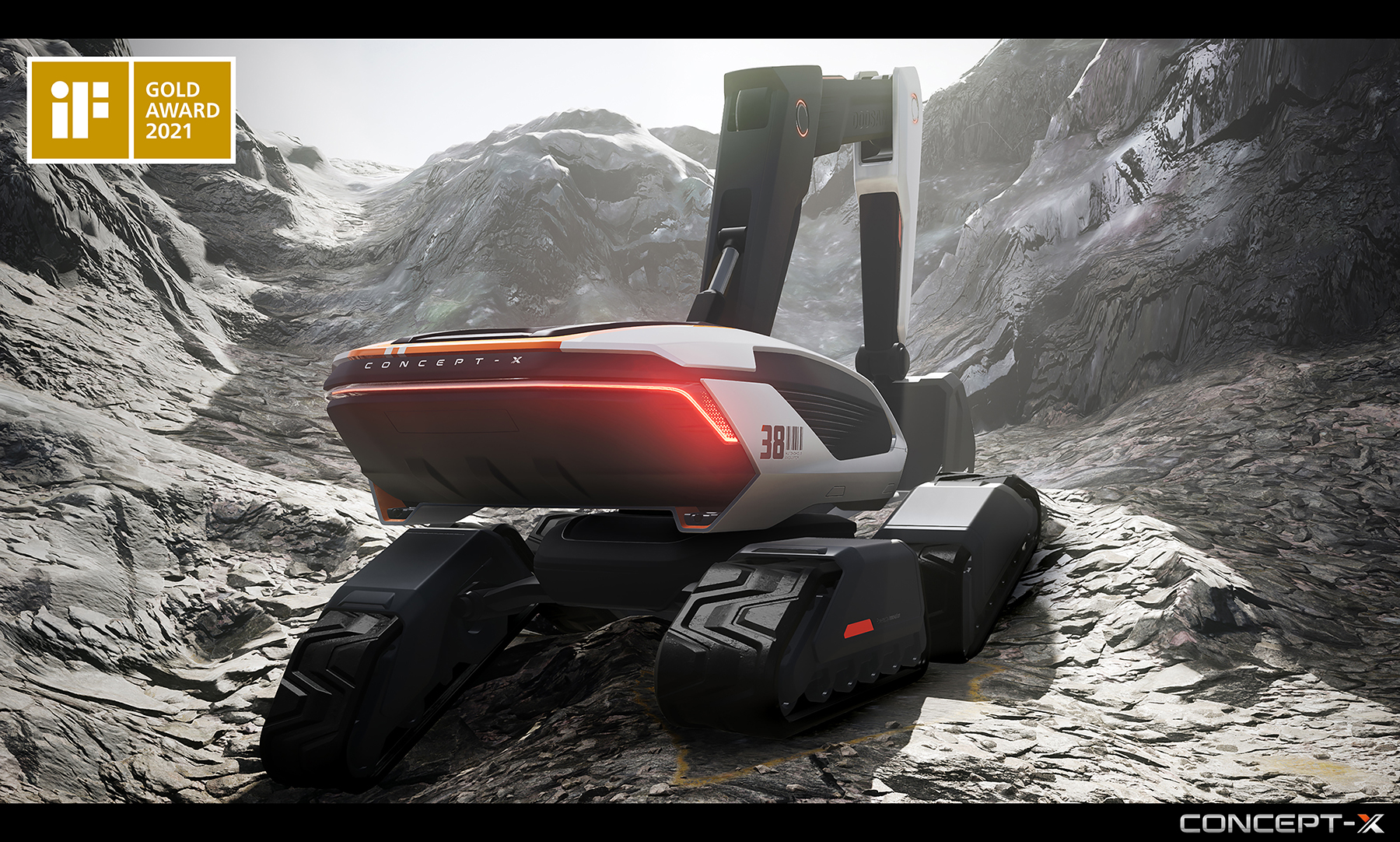 The Concept-X excavator design 