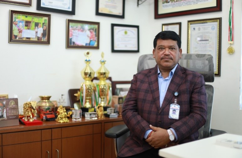 Dr. SR Samal, Managing Director, Kalinga Commercial Corporation <br> Image source: WIRTGEN GROUP