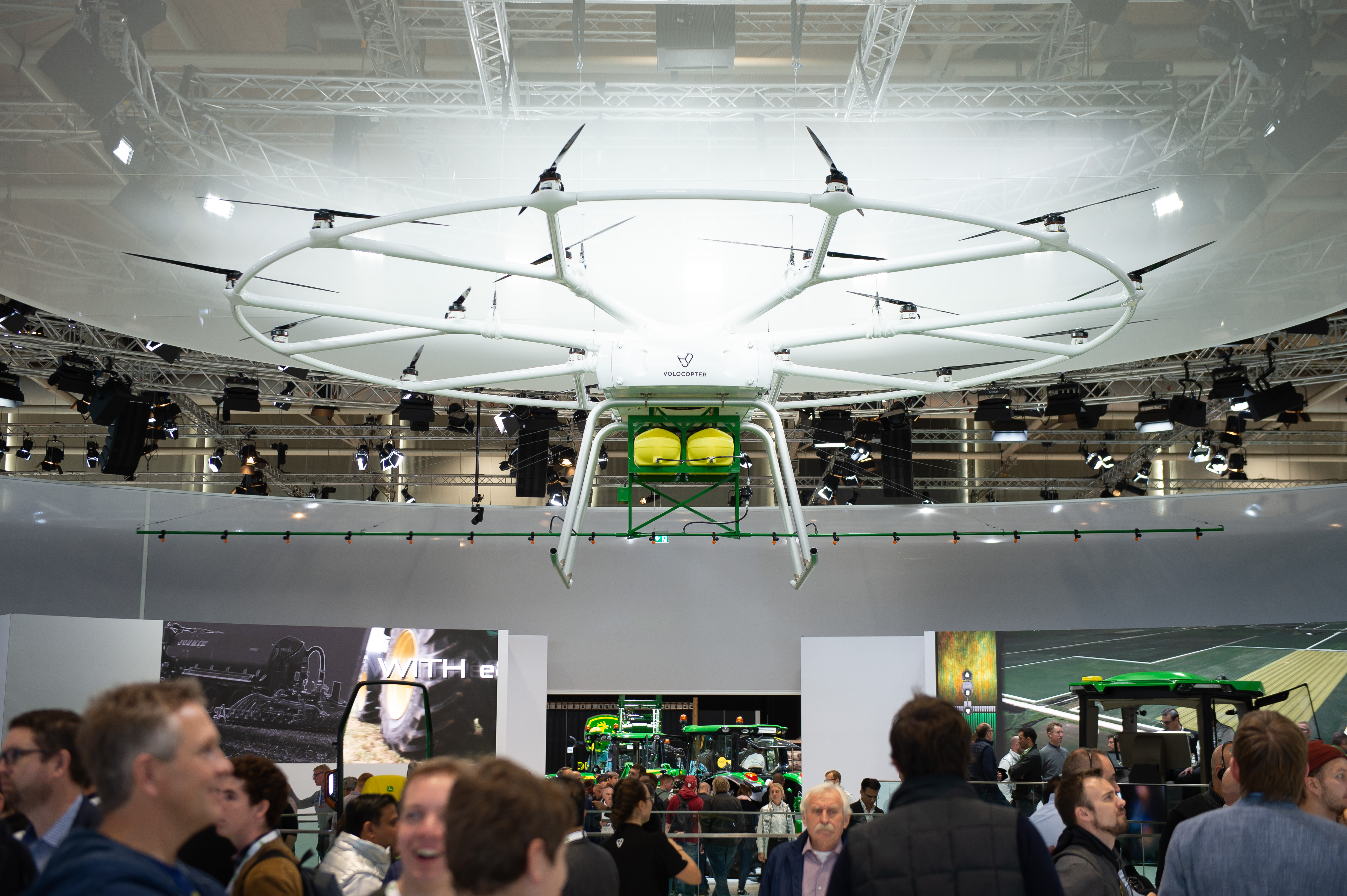 Drone at the John Deere stand at Agritechnica