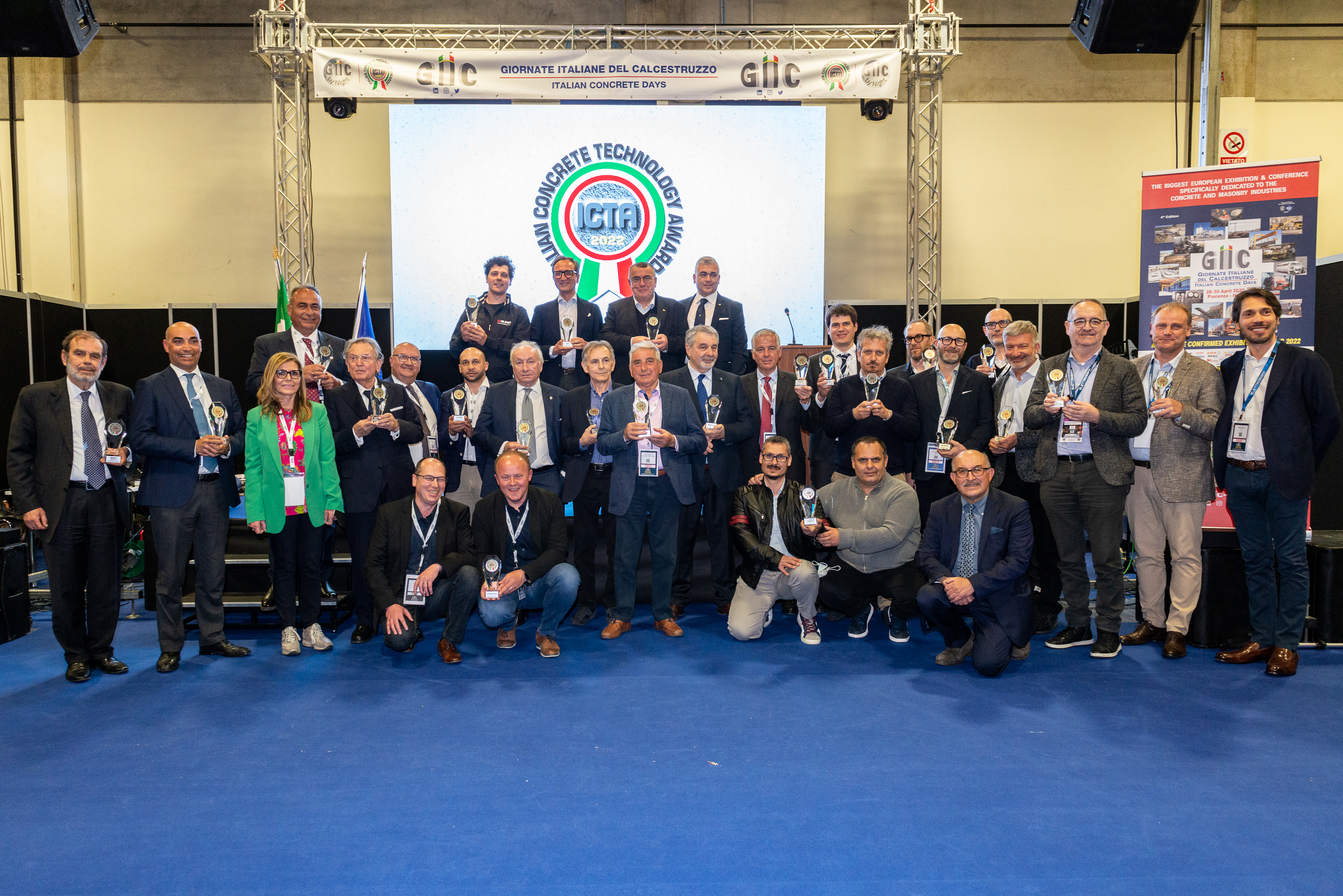Winners of the 2022 Italian Concrete Technology Awards (ICTA).