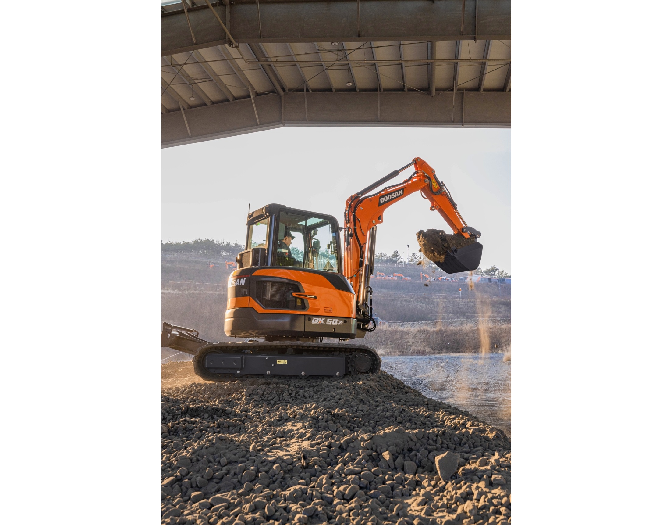 Doosan Launches New DX50Z-7 and DX55R-7 Mini-Excavators <br> Image source: Doosan Infracore Europe s.r.o.