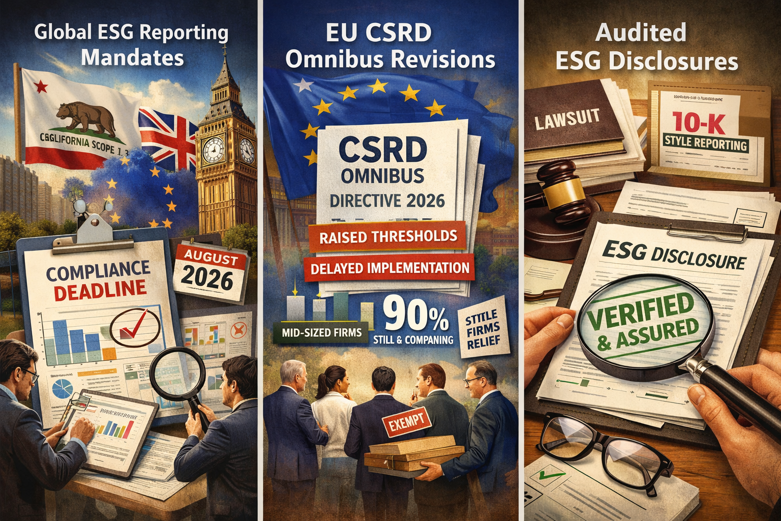 ESG disclosures transition from voluntary marketing narratives to mandatory regulatory filings