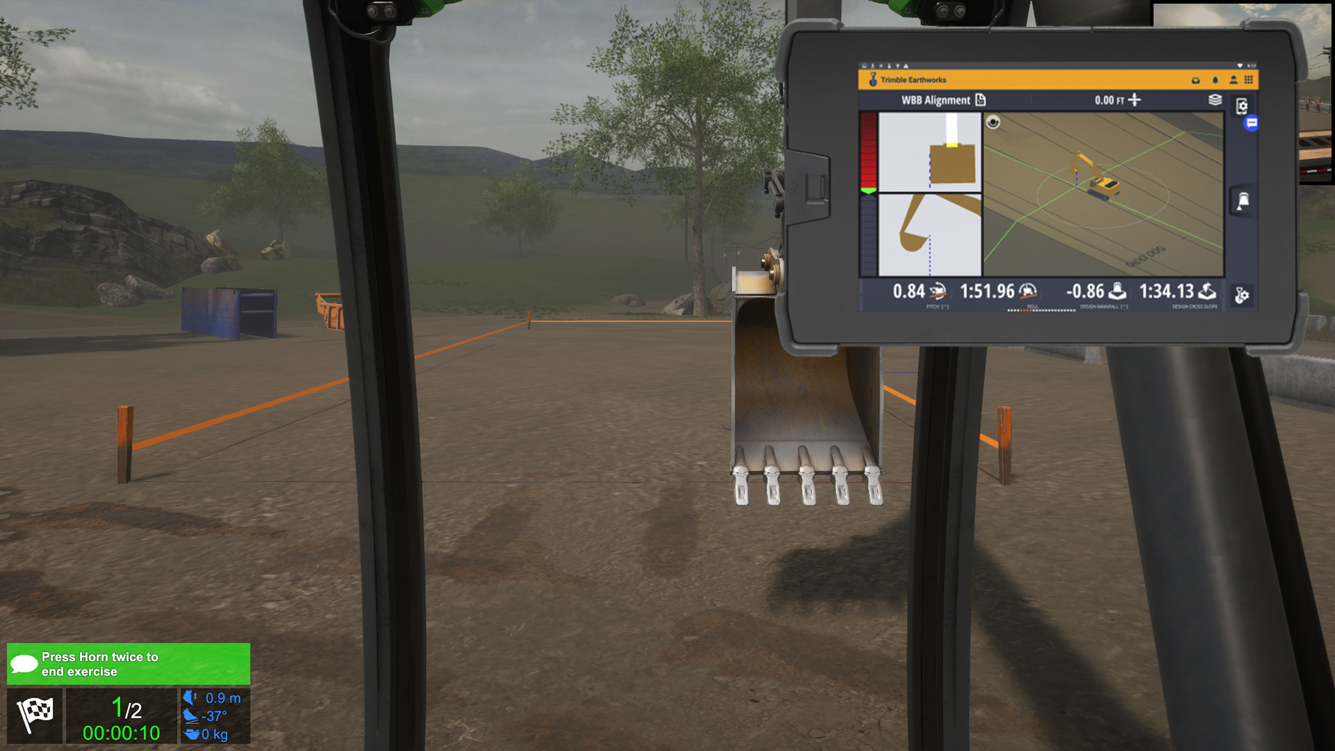 Excavator + Trimble
