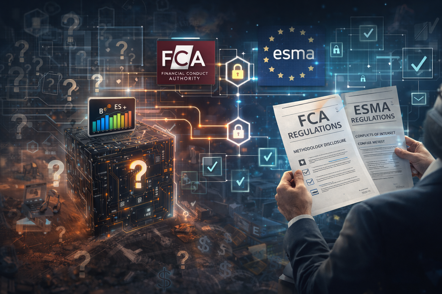 FCA and ESMA rules will standardize ESG ratings and enforce transparency.