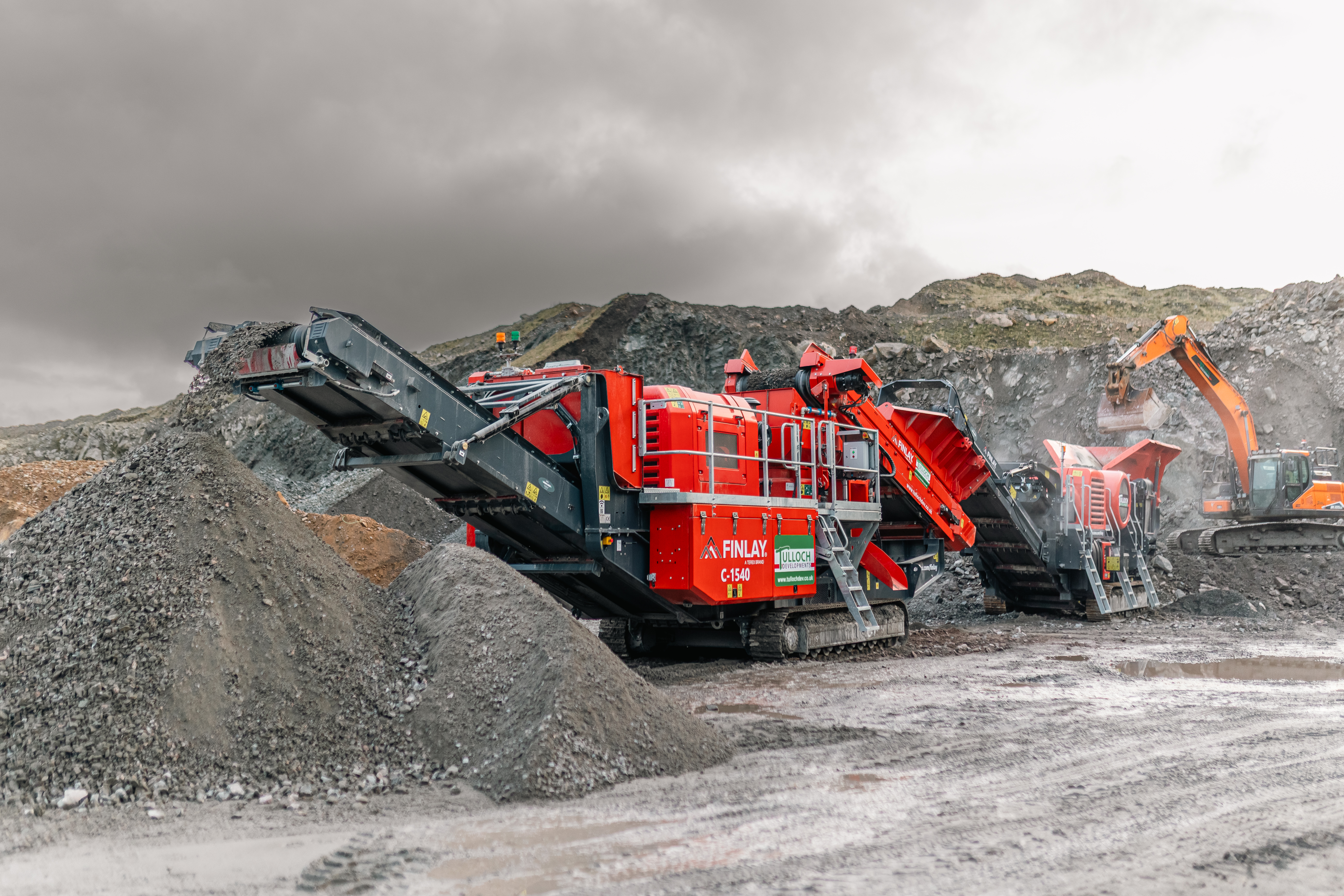 Also running in the demonstration area will be the C-1540+ cone crusher and J-1170+ jaw crusher
