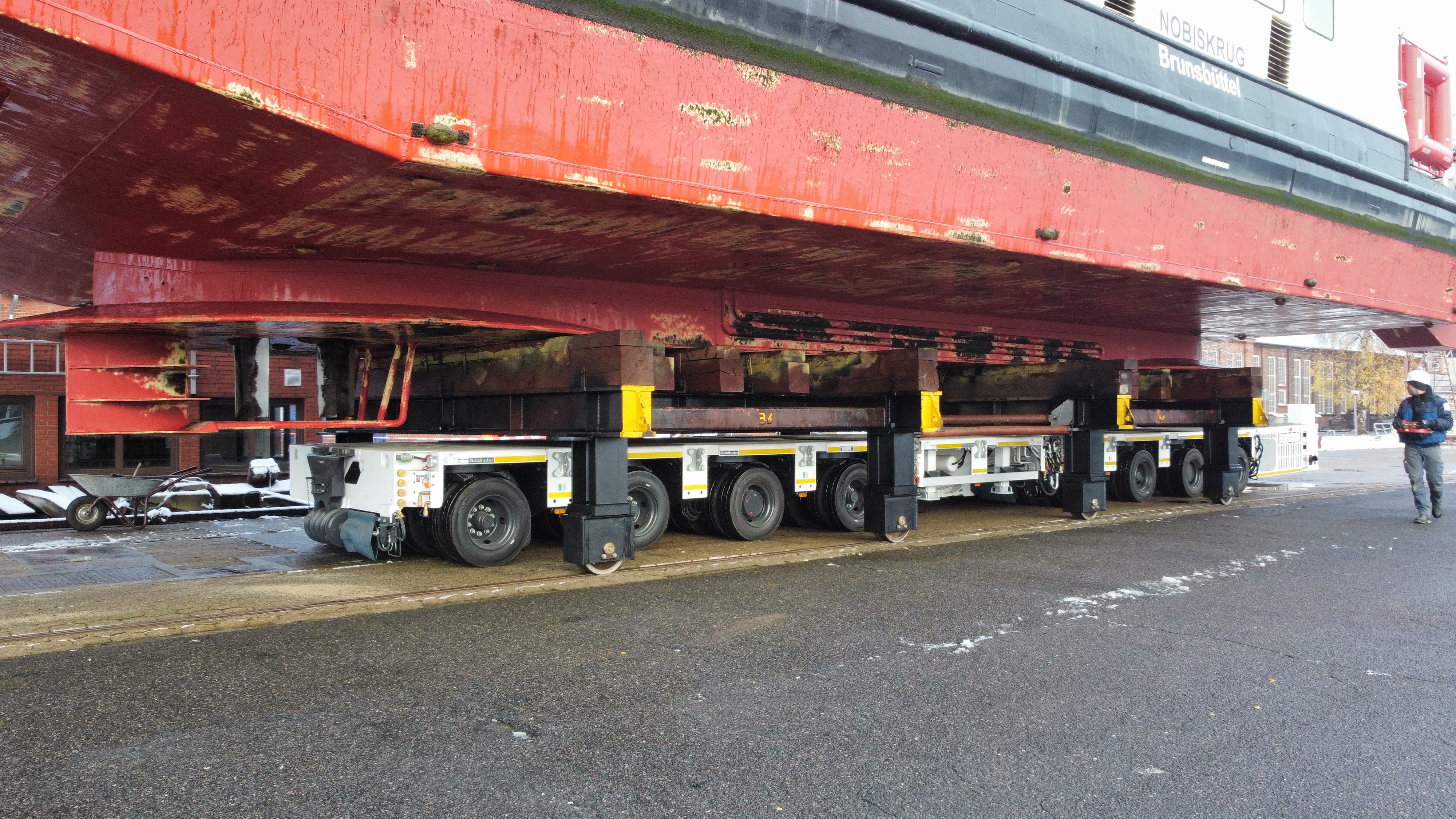 Precision +control and steering for the journey to the inspection facility using a radio remote