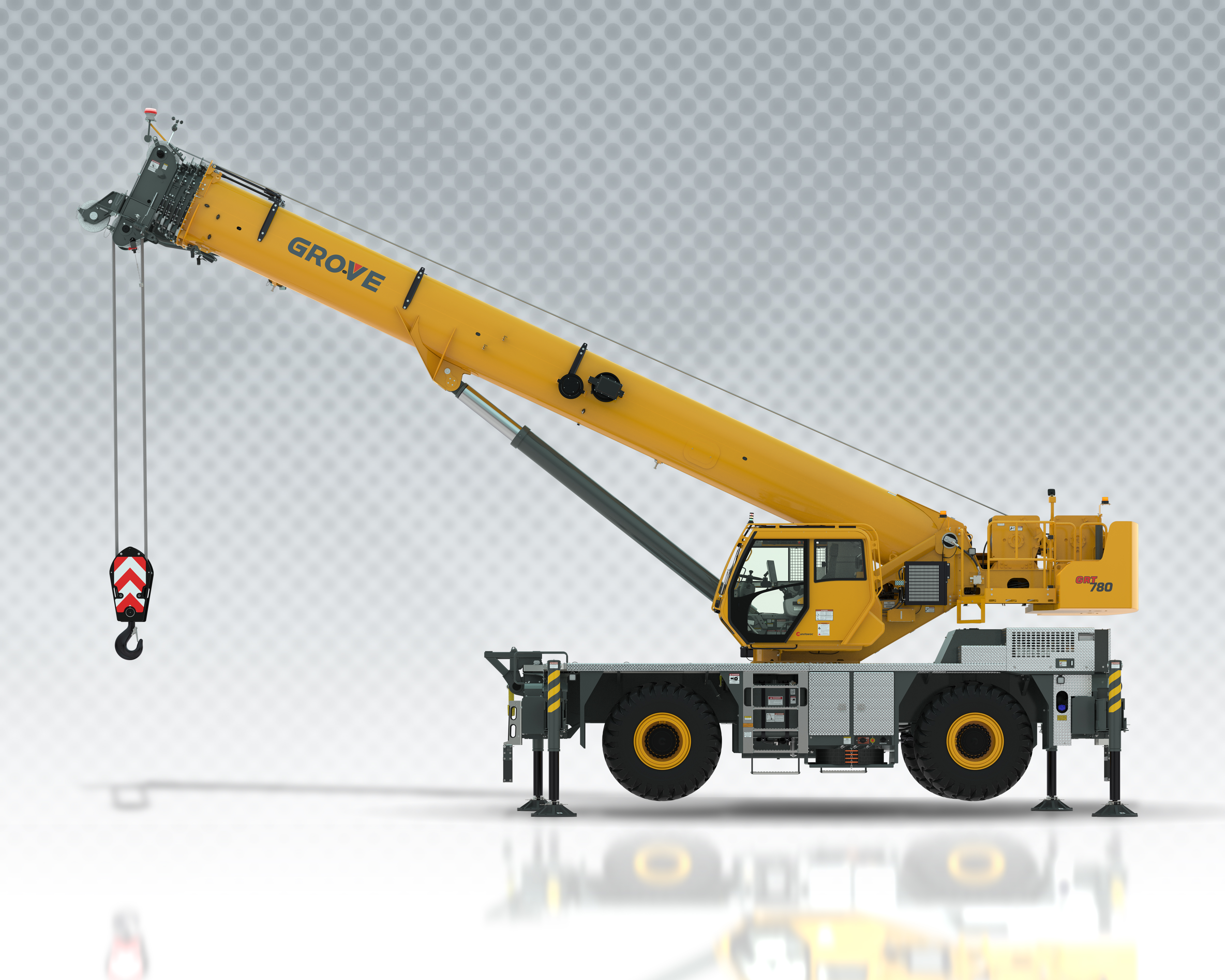 The new Grove GRT780 rough-terrain crane.