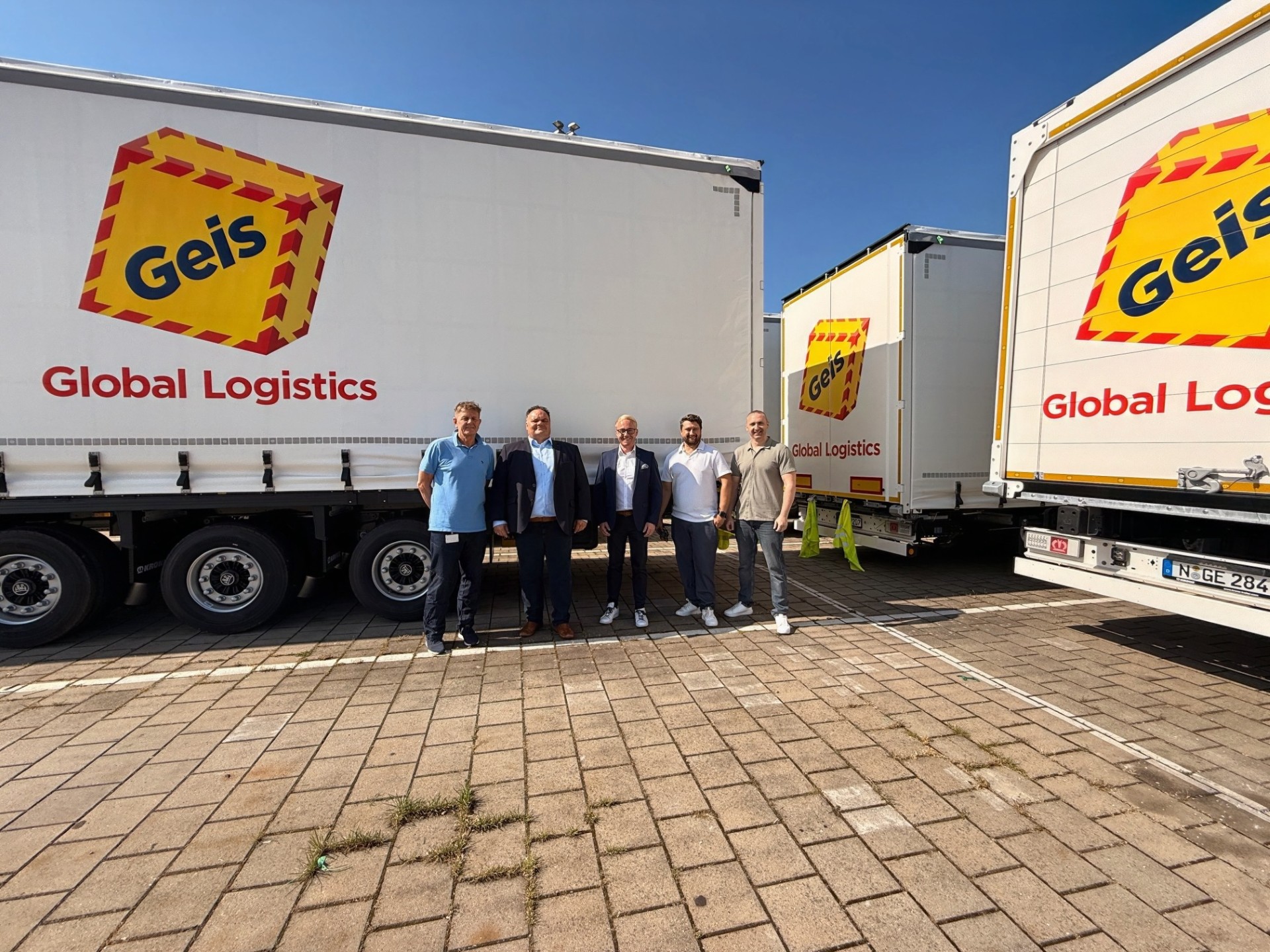 From left to right: Martin Habel (Geis Nürnberg), Christian Hack, Stefan Reuther, Steffen Janke, Muresan Romulus (Geis Nürnberg).
