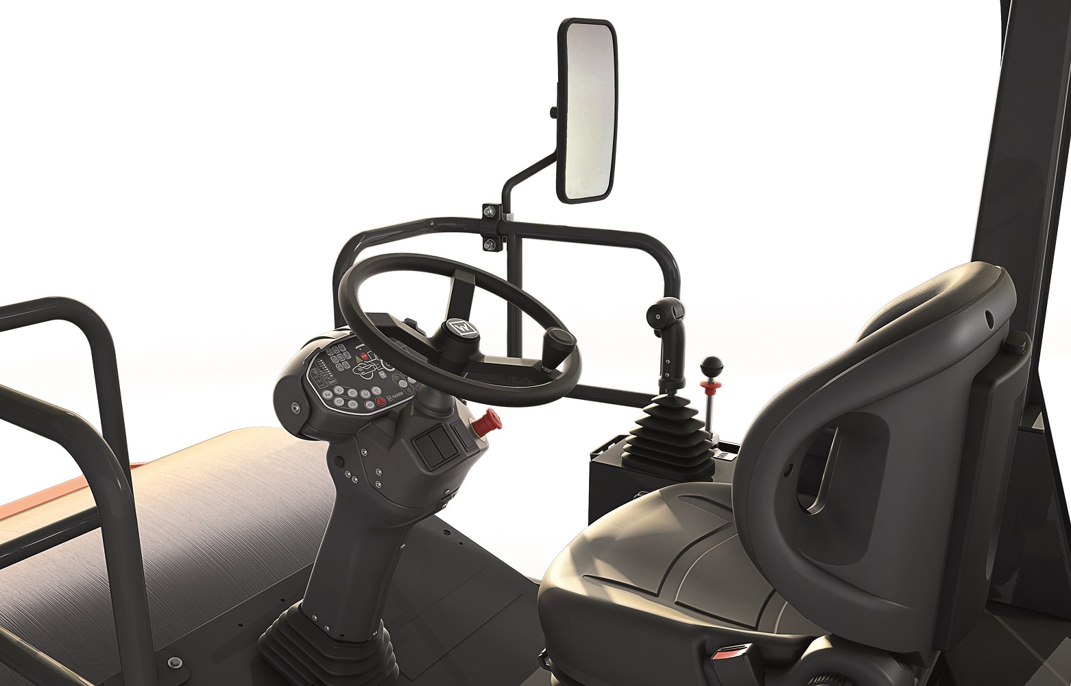 The operator's platform on the new Hamm HC 119 and HC 129 compactors offers plenty of comfort and simple operation.