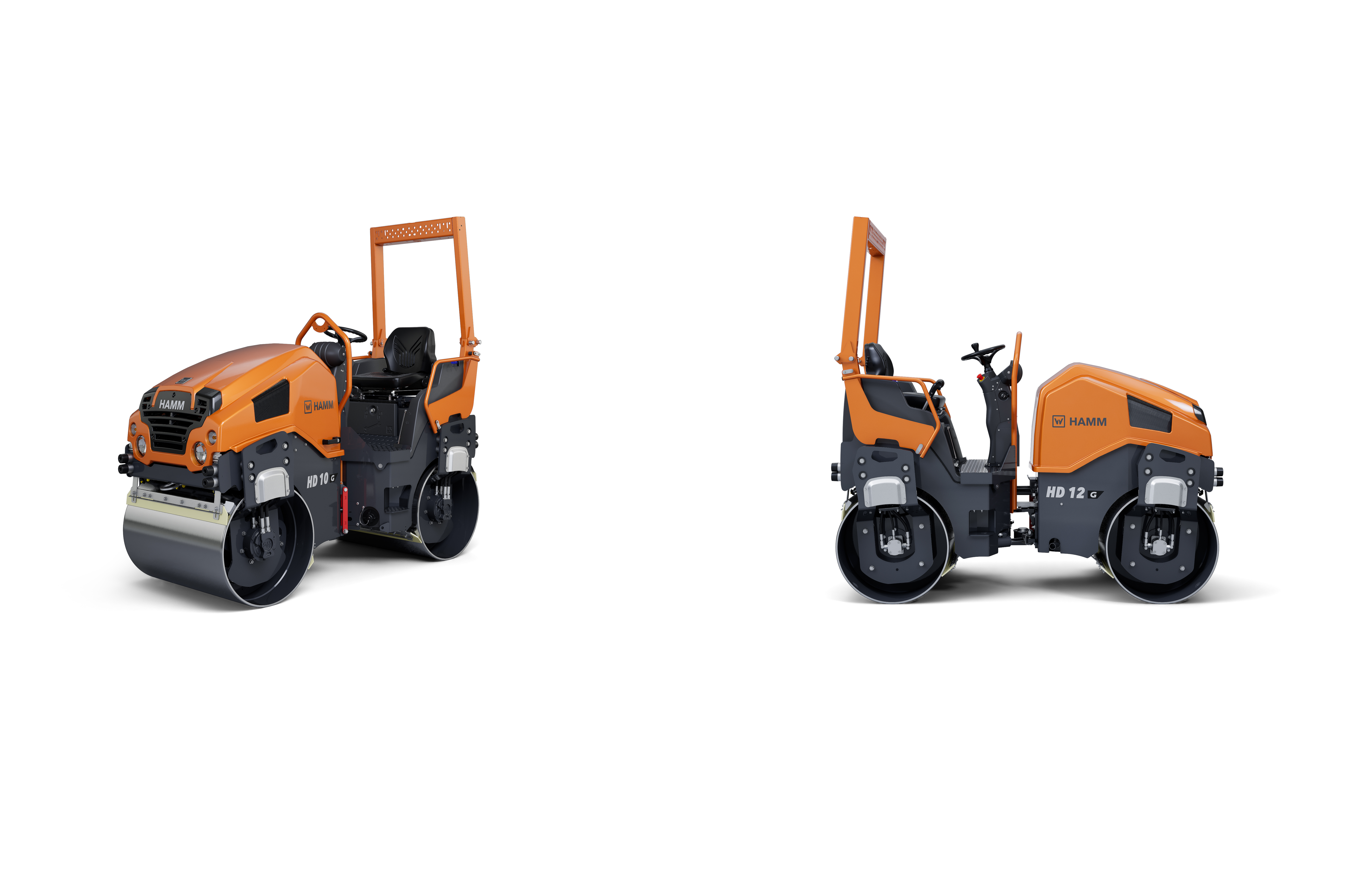 New tandem rollers with operating weights of between 2.5 and 2.7 metric tonnes. The articulated models HD 10–HD 12 G-Tier are initially available in France and are tailored specifically to the requirements of rental companies.