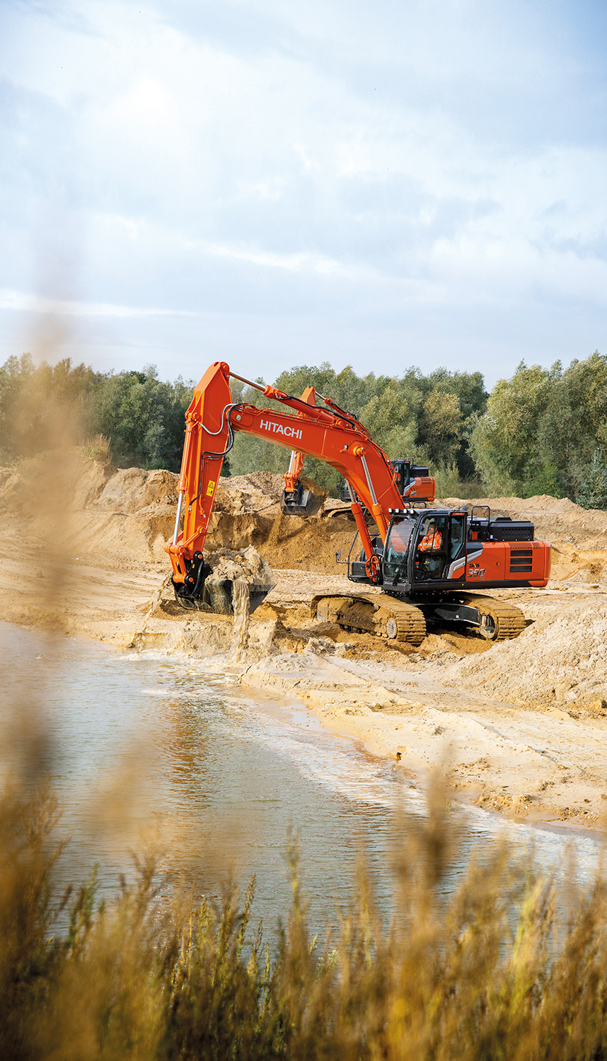 Hitachi Construction Machinery Europe (HCME) NV announces factory-fitted Leica Geosystems solutions for Zaxis-7 excavators <br> Image source: Hitachi Construction Machinery (Europe) NV