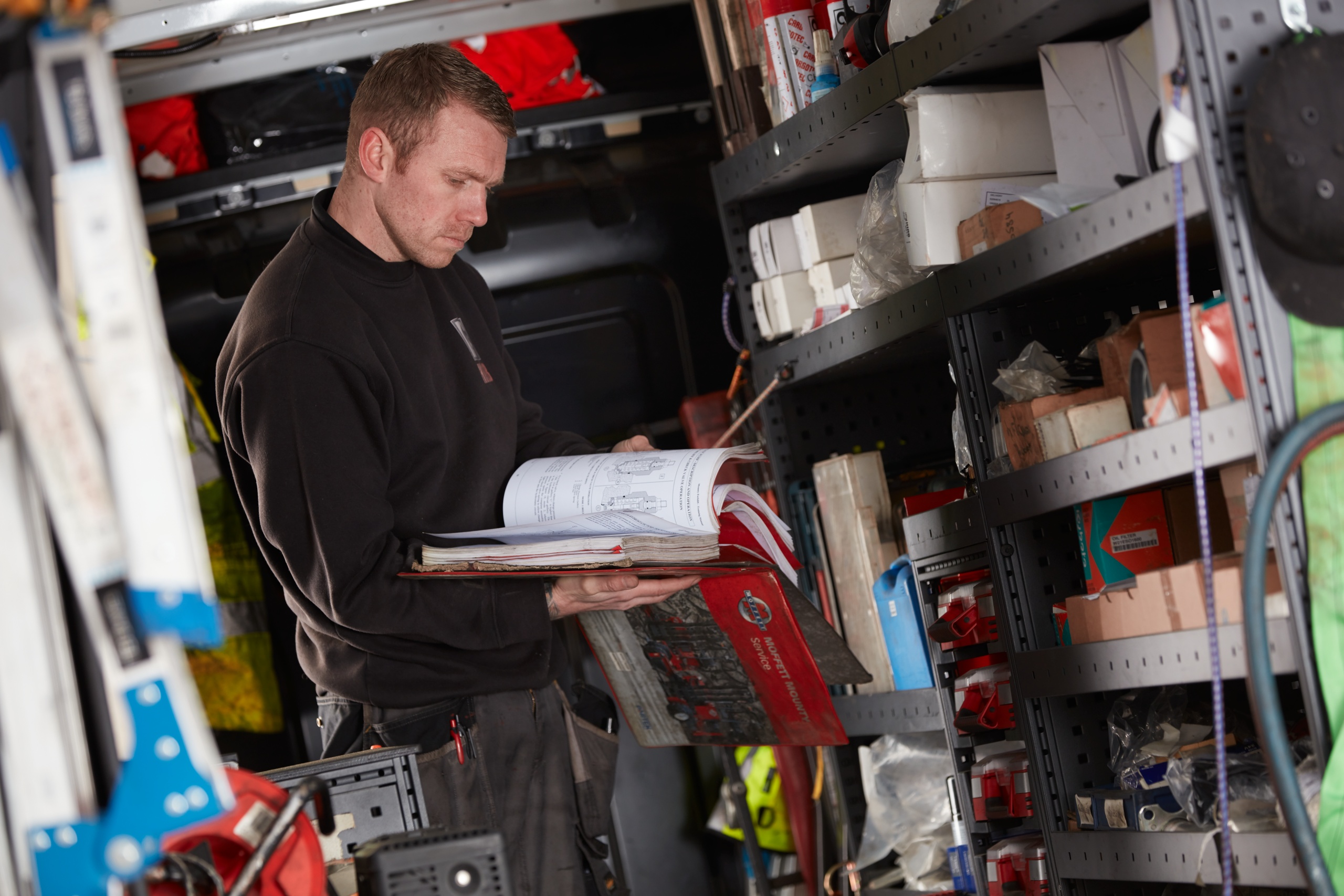 Hiab Service Technician at Work