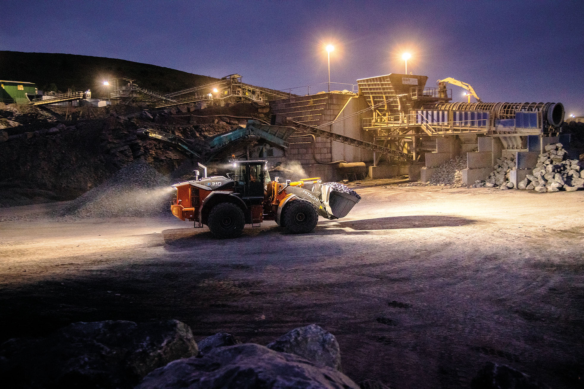 Hitachi wheel loader ZW3107 Image source Hitachi Construction