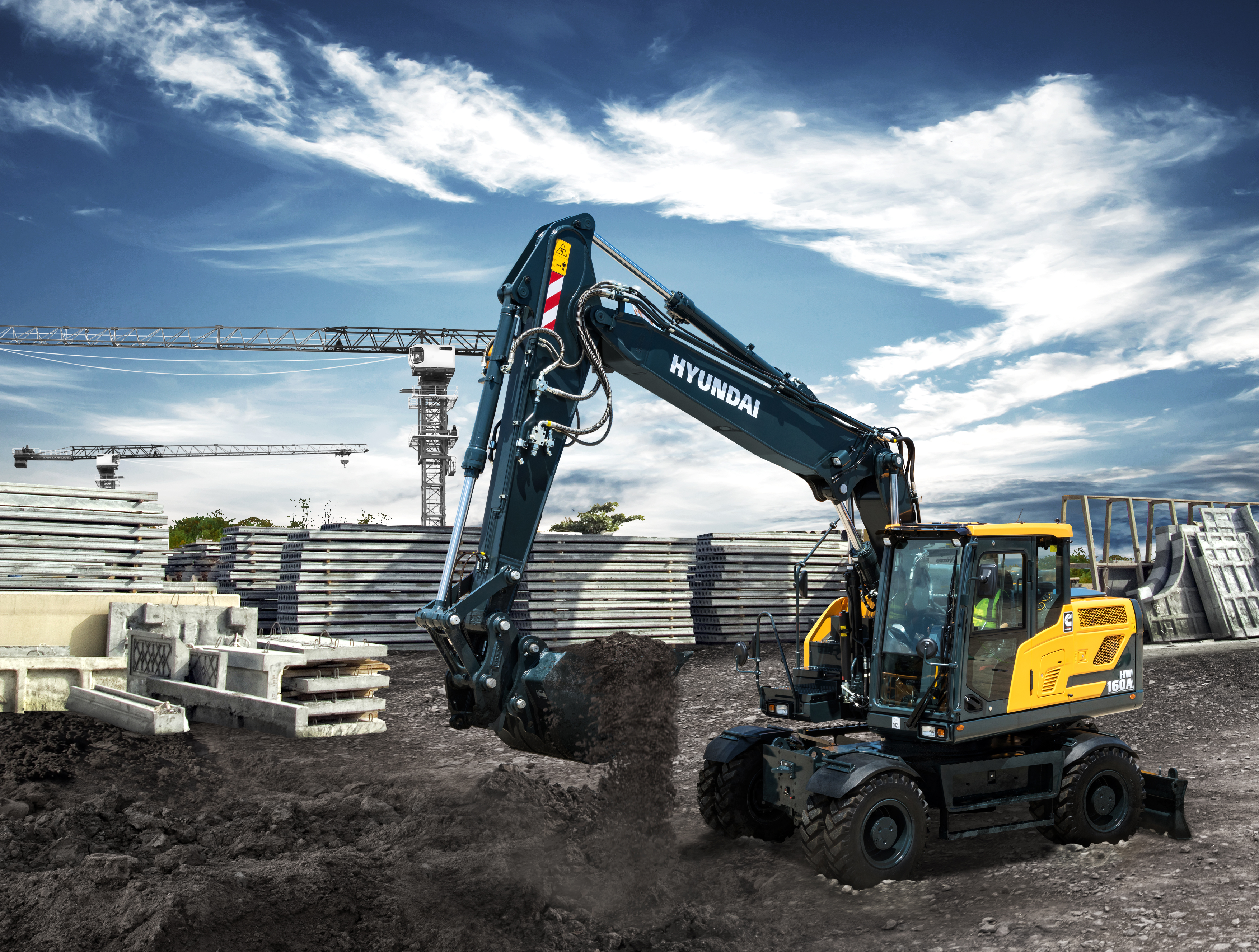 HW 160A <br> Image source: Hyundai Construction Equipment Europe