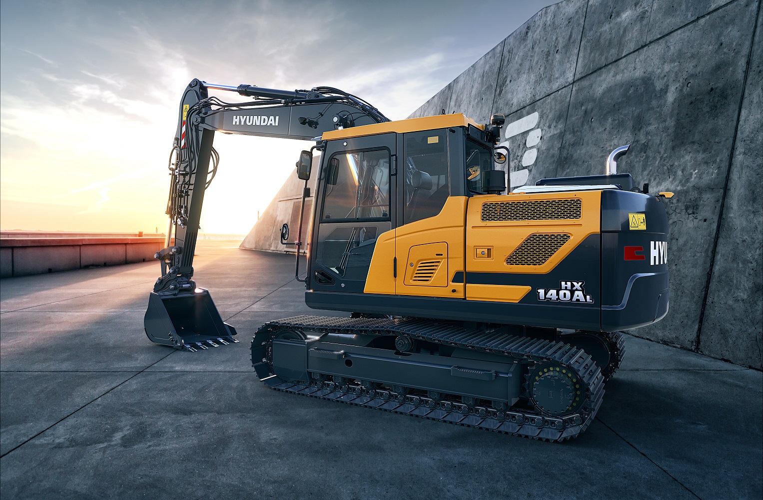 Hyundai Construction Equipment  HX140A L <br> Image source: Hyundai Construction Equipment Europe