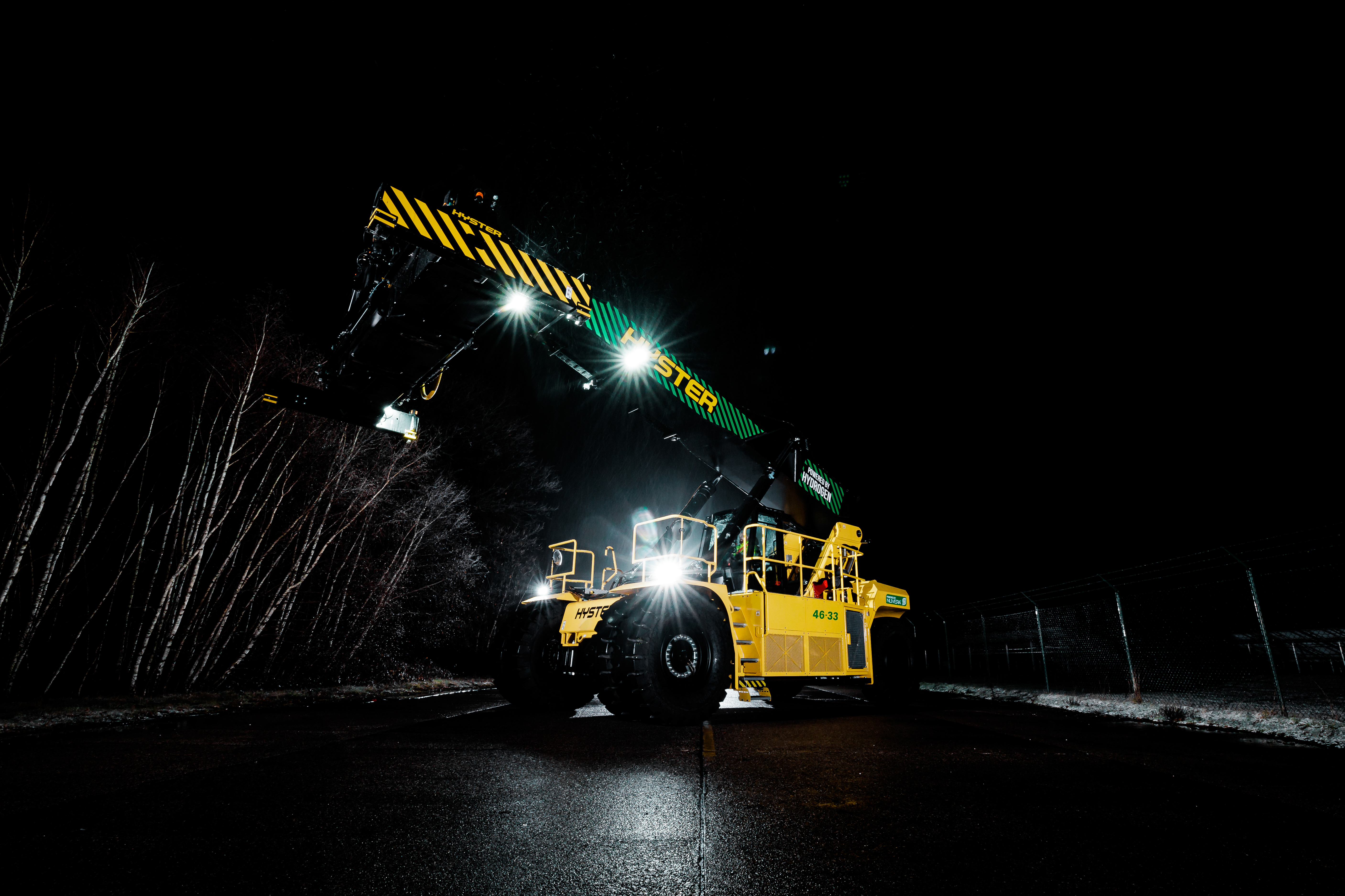 Hyster Wasserstoff-Brennstoffzellen-Reachstacker in Entwicklung