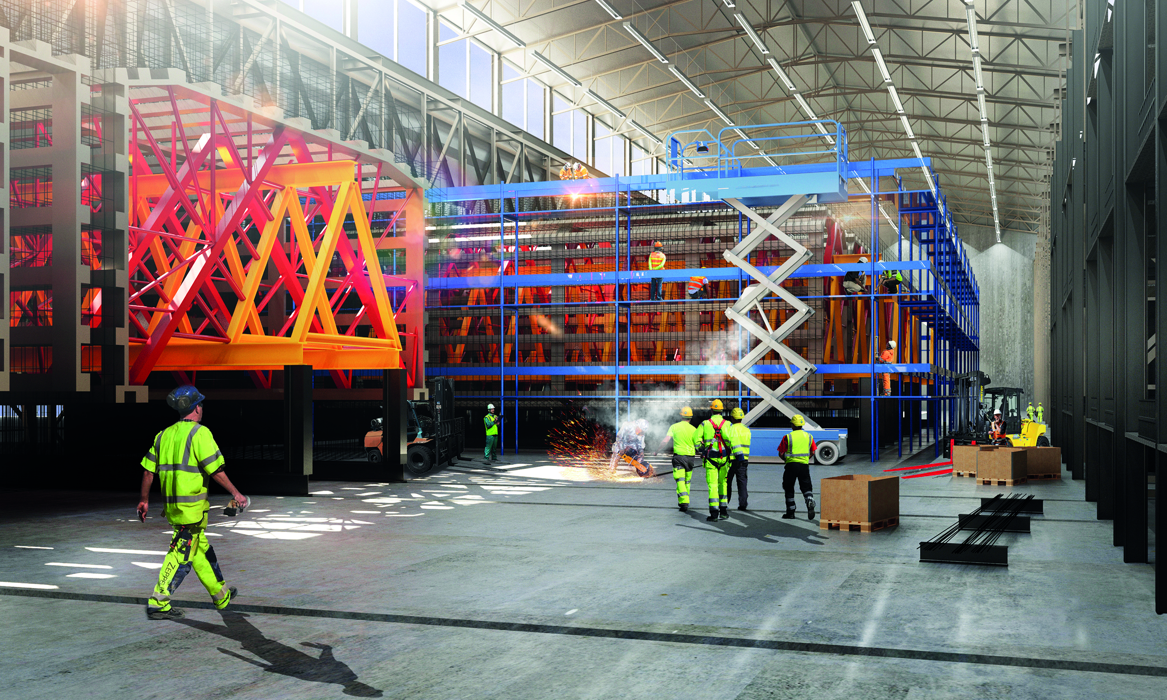 Visualisation of the casting process