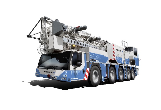  Liebherr displays the MK 140-5.1 – the strongest Liebherr mobile construction crane at a load capacity of up to 8,000 kilograms – at the Intermat.
