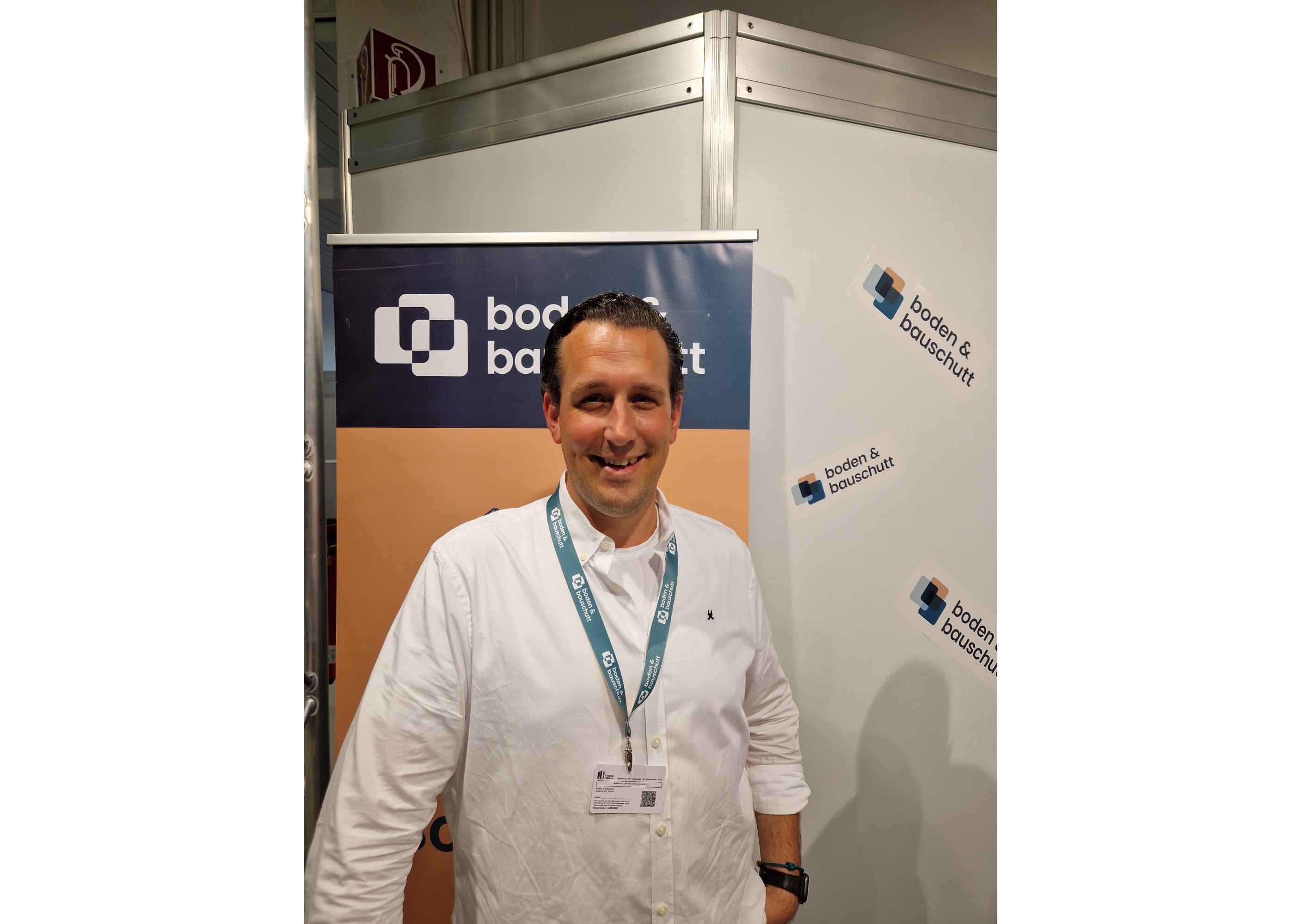 Hauke Harders, founder and managing director of Boden & Bauschutt at NordBau 2023
