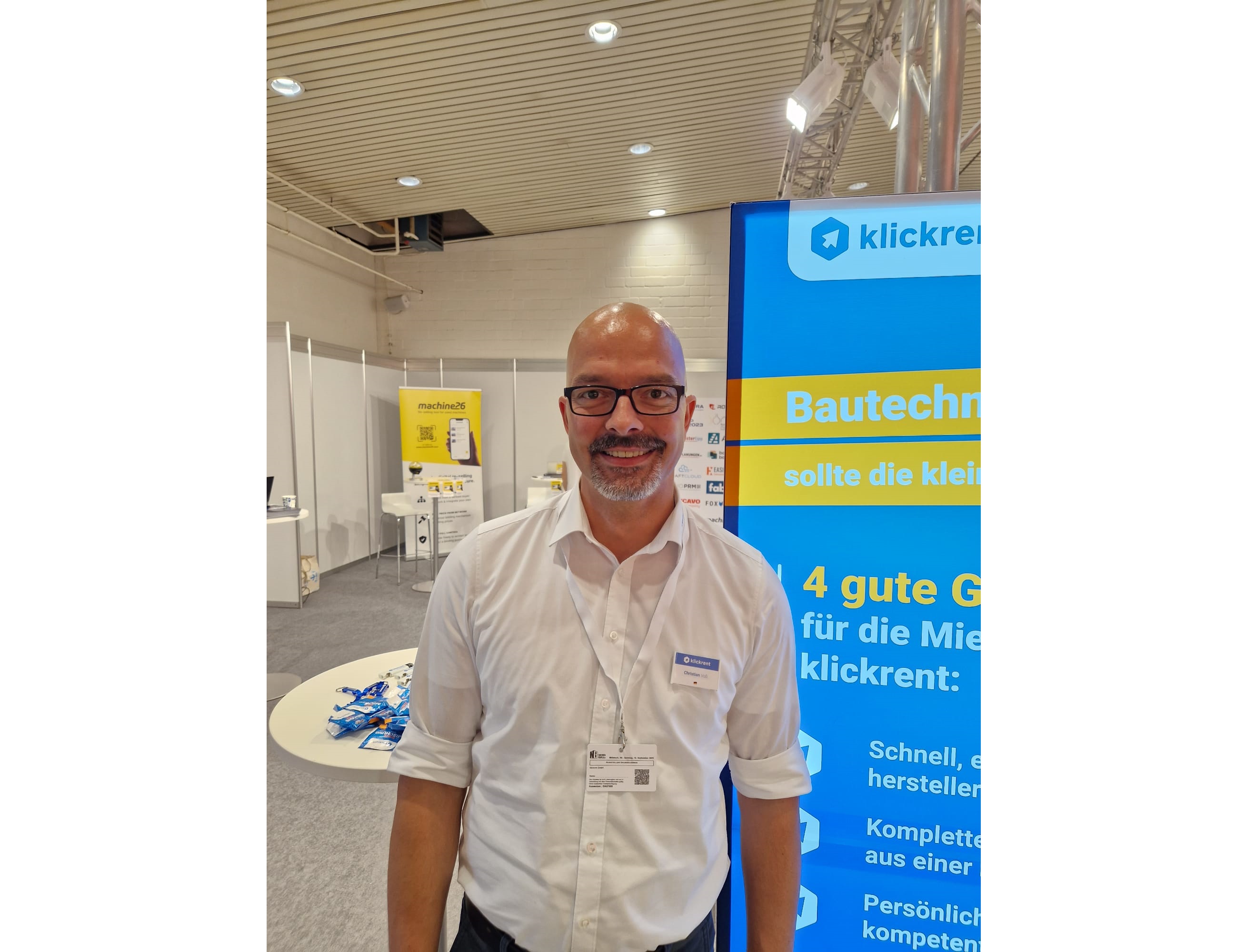 Christian Voß, Head of Purchasing at klickrent at NordBau 2023
