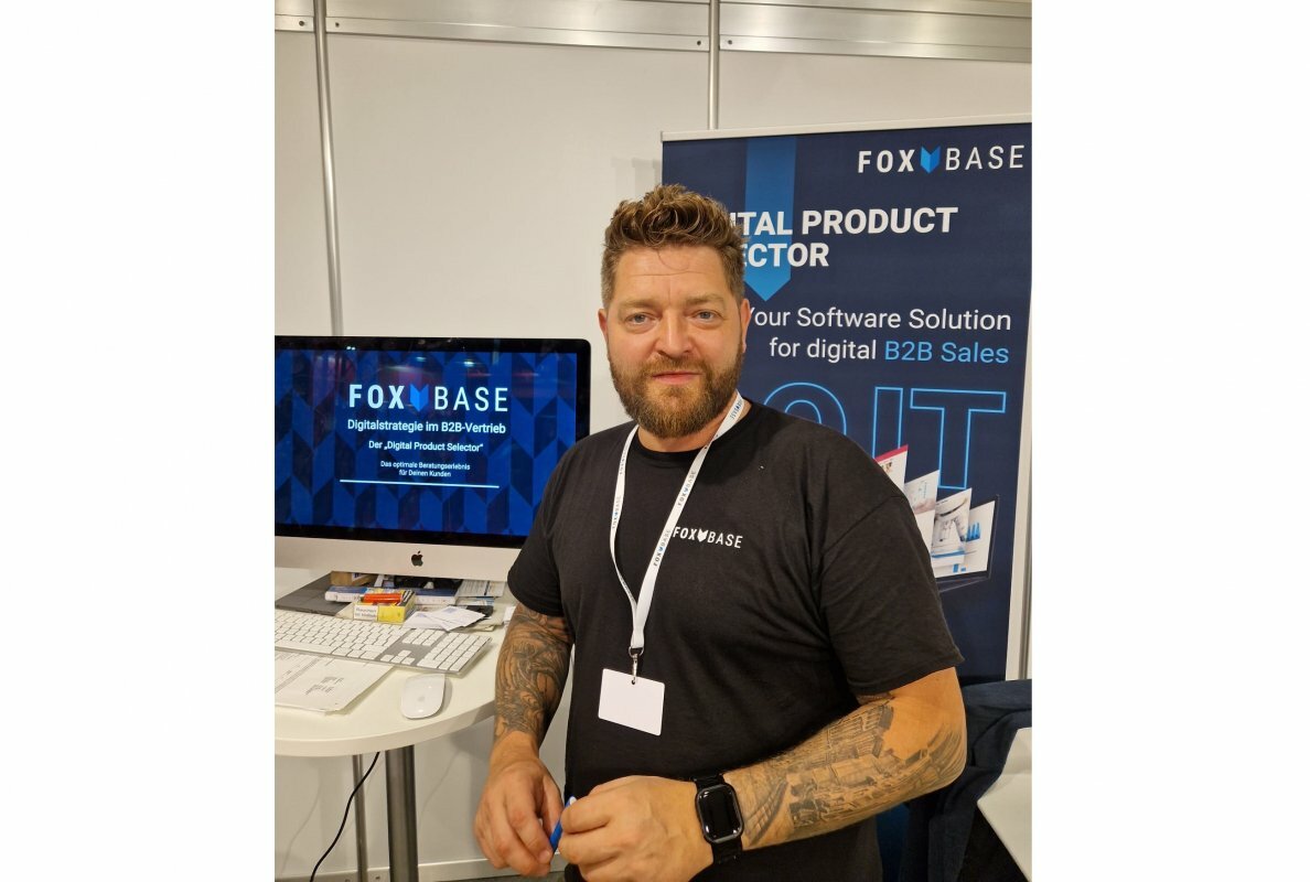 Frank Stampa from FoxBase at NordBau 2023