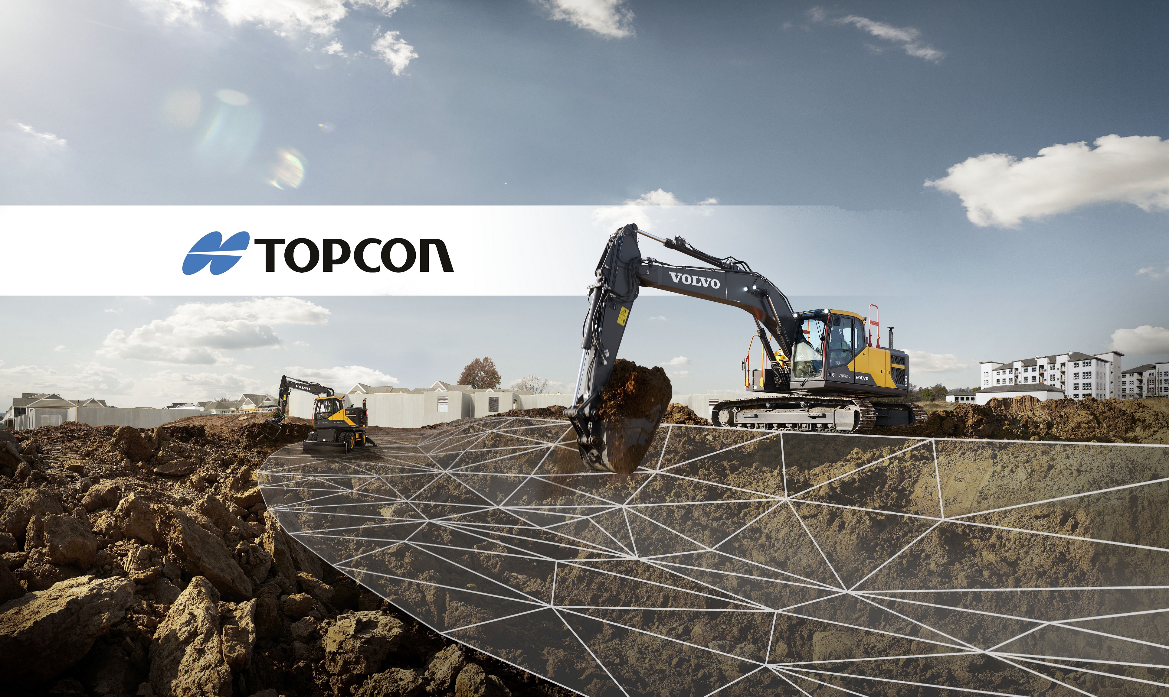 Integration of Topcon 3D-MC with Volvo Active Control raises the bar in excavation precision