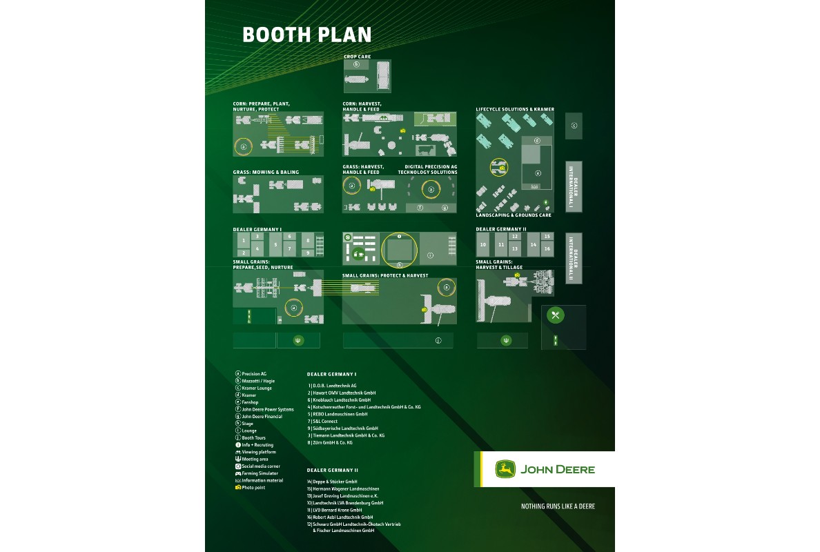 Booth Plan John Deere AGRITECHNICA 2023