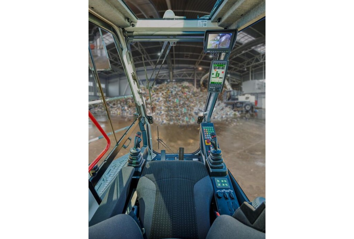 The latest maXcab - unobstructed view from the standard armored glass windscreen.