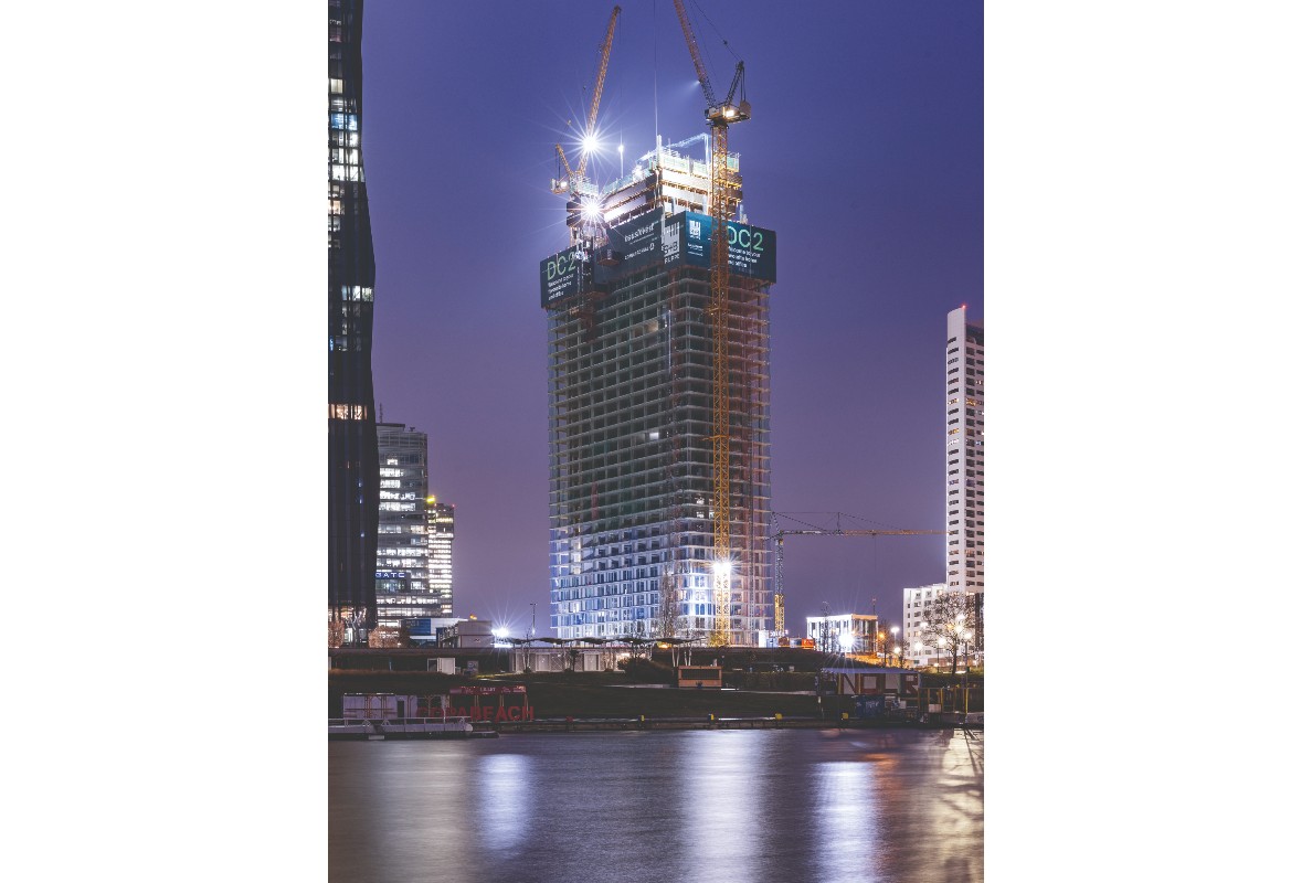 The construction of DC Tower