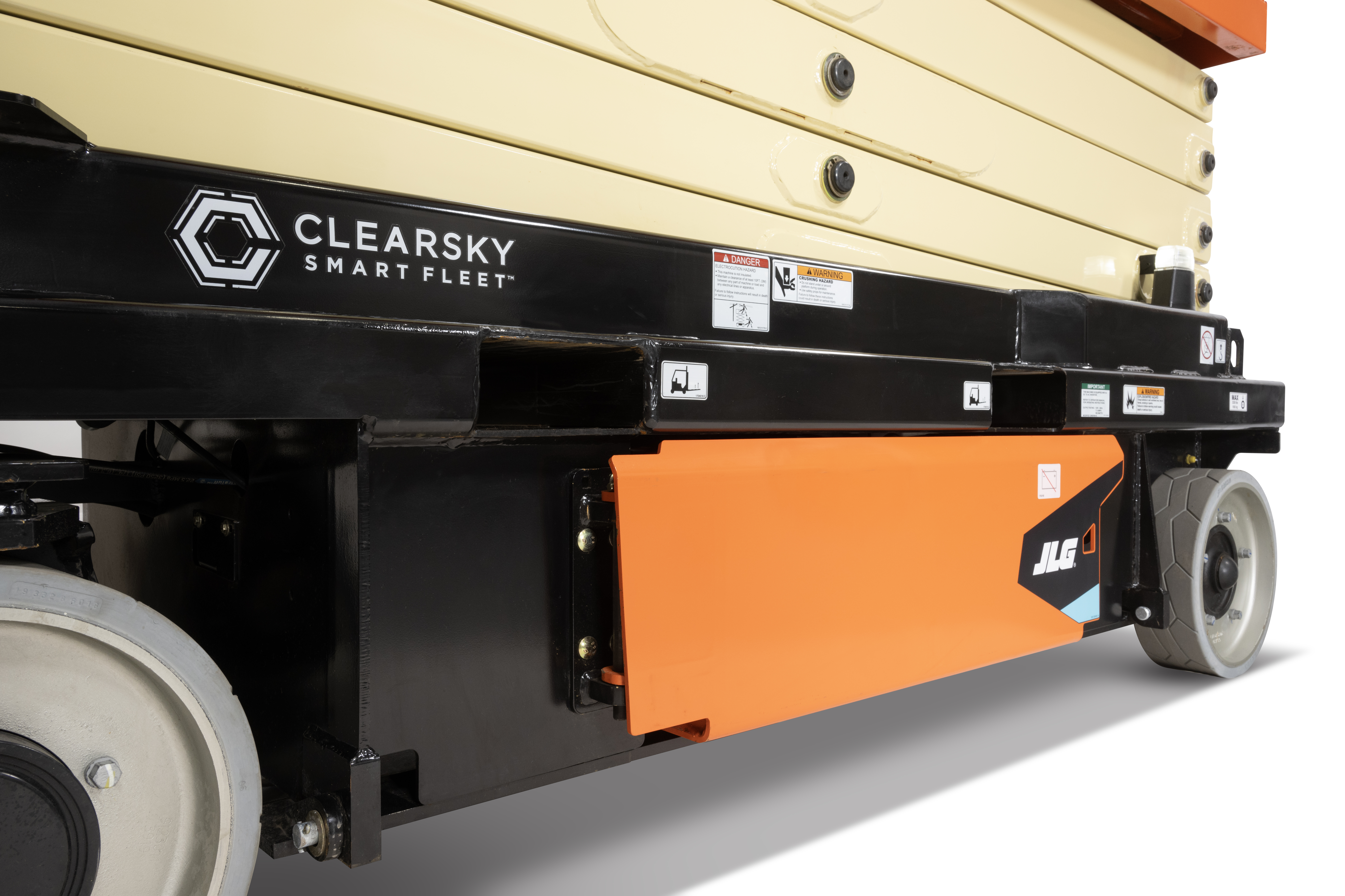JLG ES4046 Scissor Lift with ClearSky Decal and Beacon