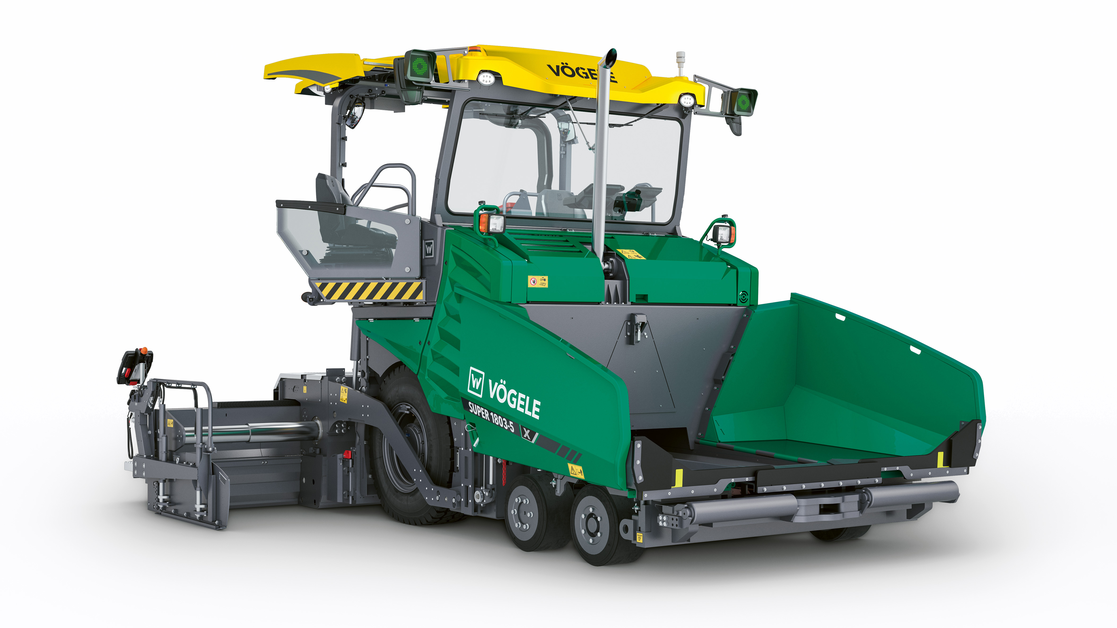 The first wheeled paver of the Dash 5 generation: Vögele presented the new SUPER 1803-5 X at Bauma 2025.