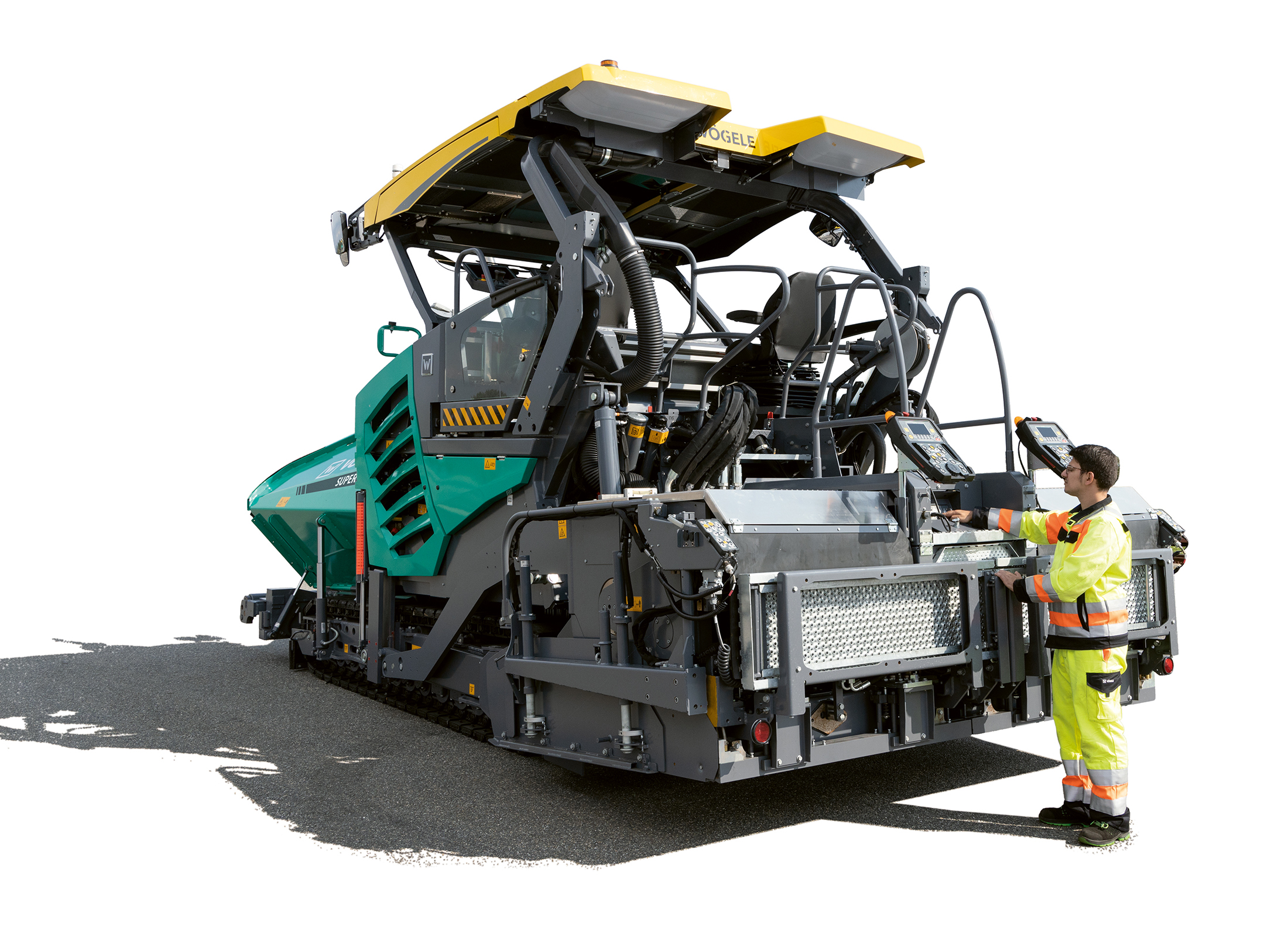 Vögele has developed the automated Paver Access Control (PAC) function to make the preparation for paving safer.