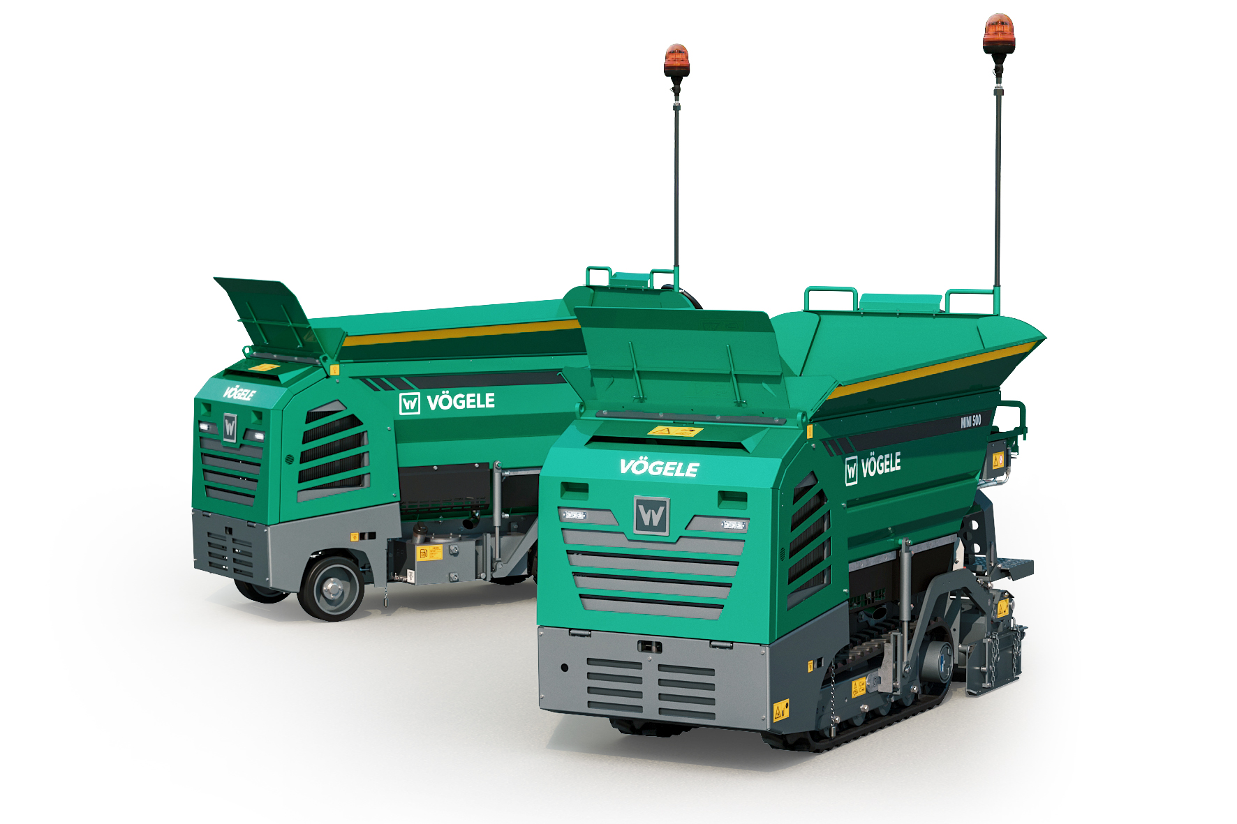 Vögele has successfully launched its smallest road pavers, the MINI 500 tracked paver and the MINI 502 wheeled paver, on the European market. The battery-operated models, the MINI 500e and MINI 502e, will follow in 2024.
