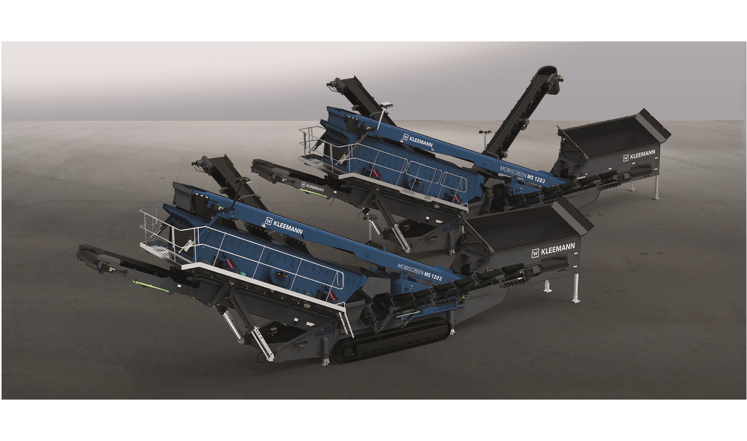 With an output of up to 750 tons an hour, the mobile screening plants MS 1202 and MS 1203 are highly productive.