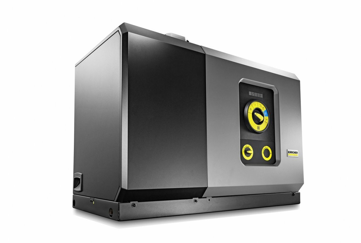 Next generation: The new machines of the hot water high-pressure unit from Kärcher offer a flow rate up to 1300 l/h and up to 210 bar pressure.